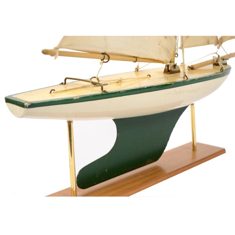 Wooden Toy Boat Probably Made in the 1960s For Sale at 1stdibs