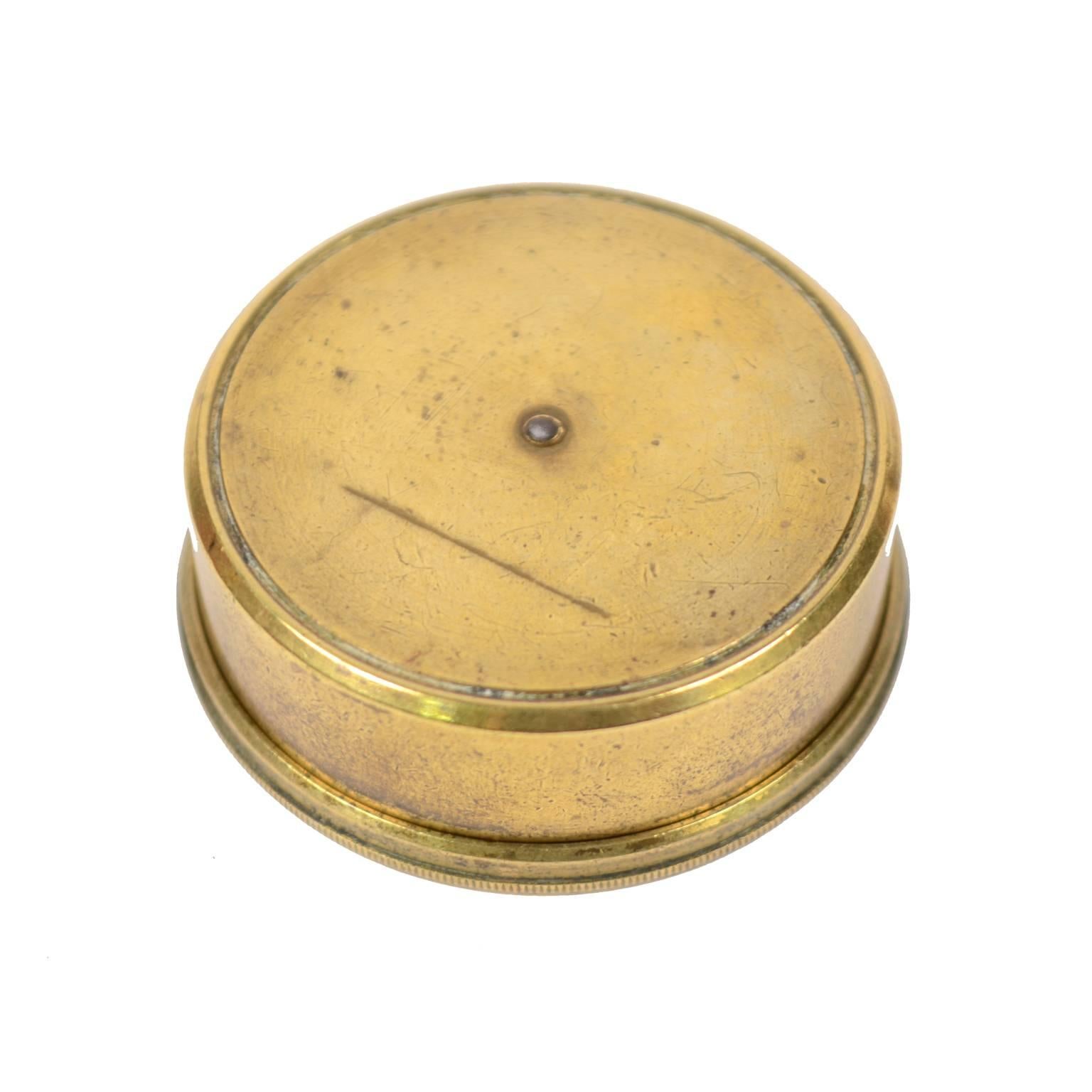 brass nautical compass