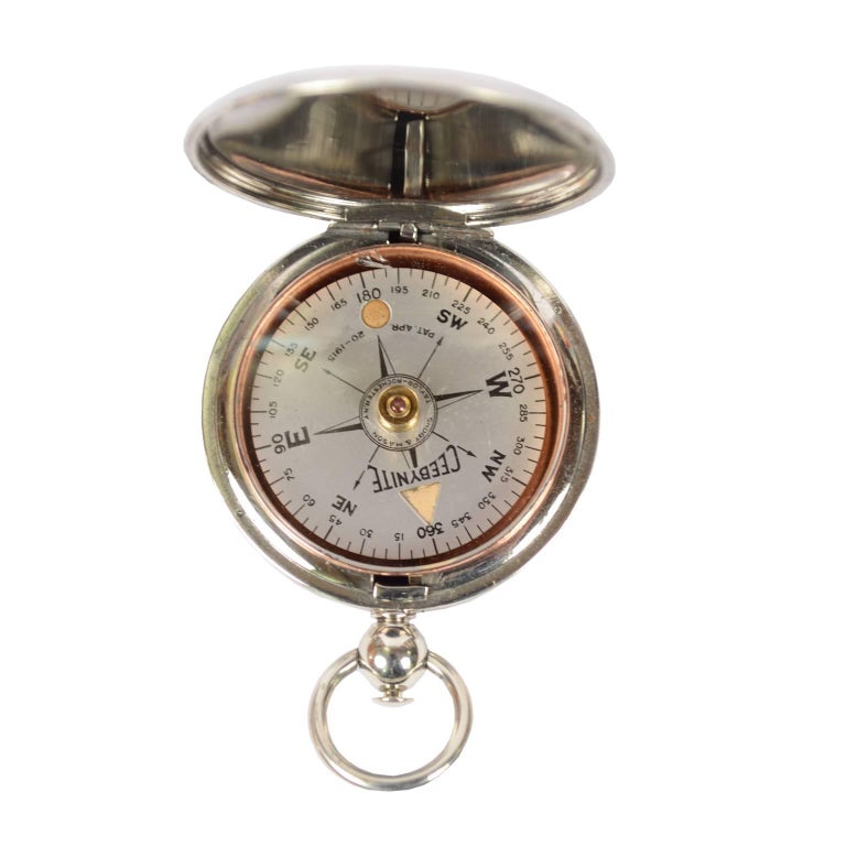 Boxed Compass By Wilcox Crittenden At 1stdibs - pocket compass used by american aviation officers 1915