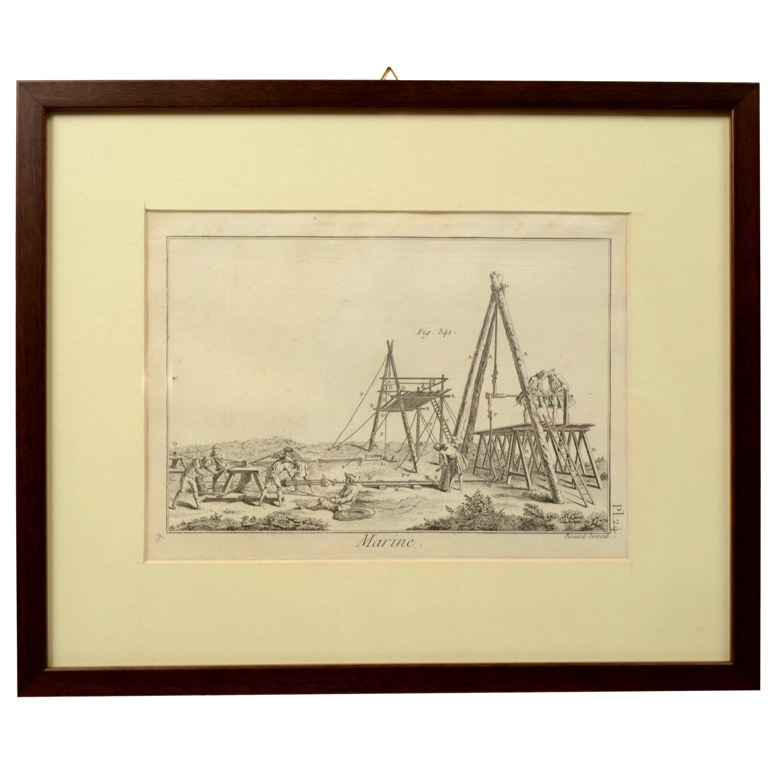 Print by Engraving on Copper Plate from the Volume Navigazione For Sale