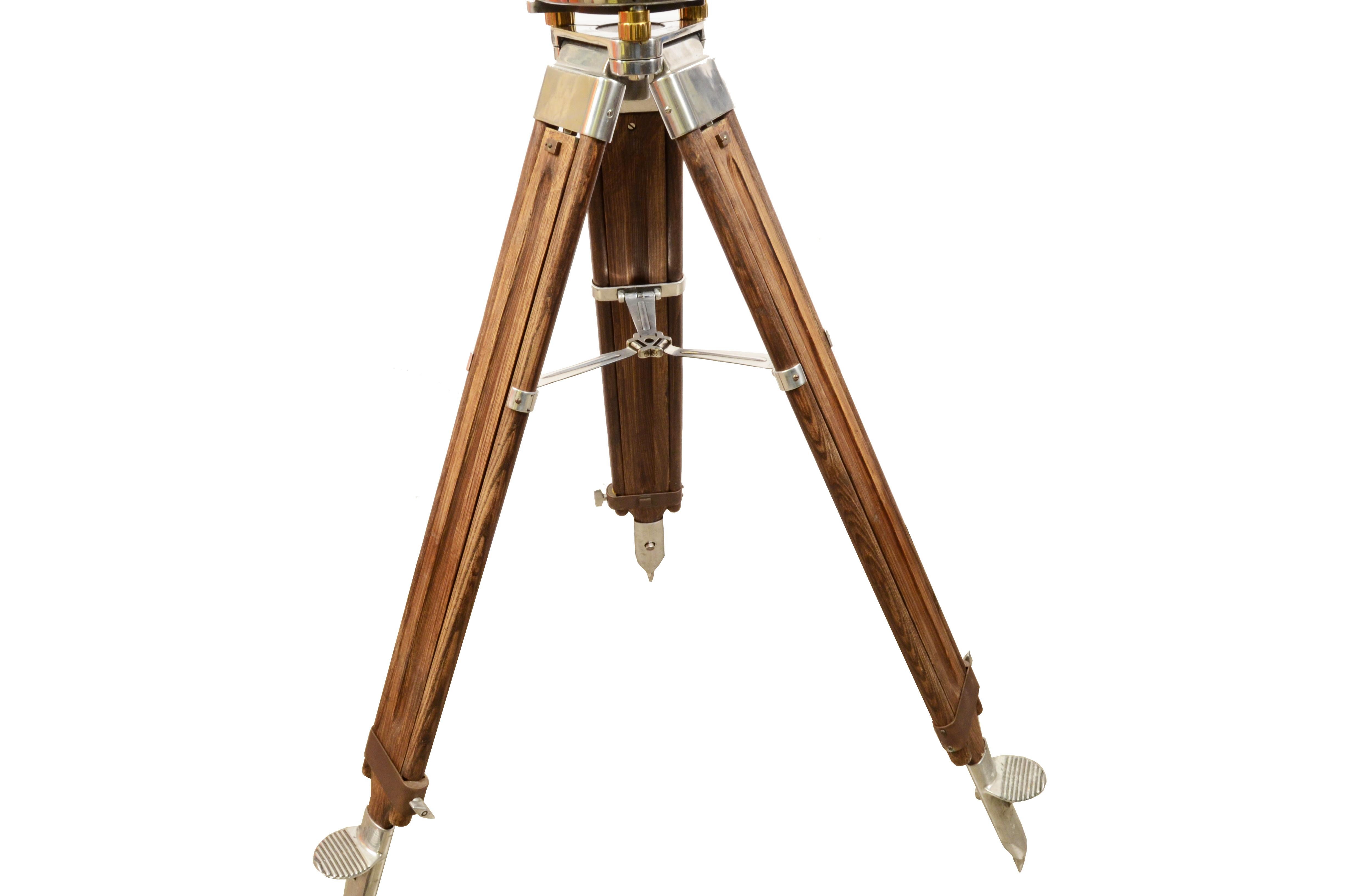 1950s Carl Zeiss Antique Binocular Periscope Surveyor Scientific Instrument 8