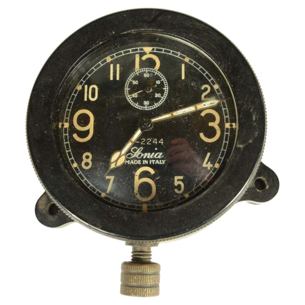 Openwrt Control Panel Aviation control panel clock made of Bakelite, model Sonia 1-2244 For ...