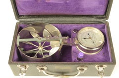 Anemometro in ottone cromato firmato R. F. 10161 Made in France 1870 circa