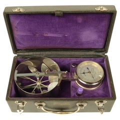 Anemometro in ottone cromato firmato R. F. 10161 Made in France 1870 circa