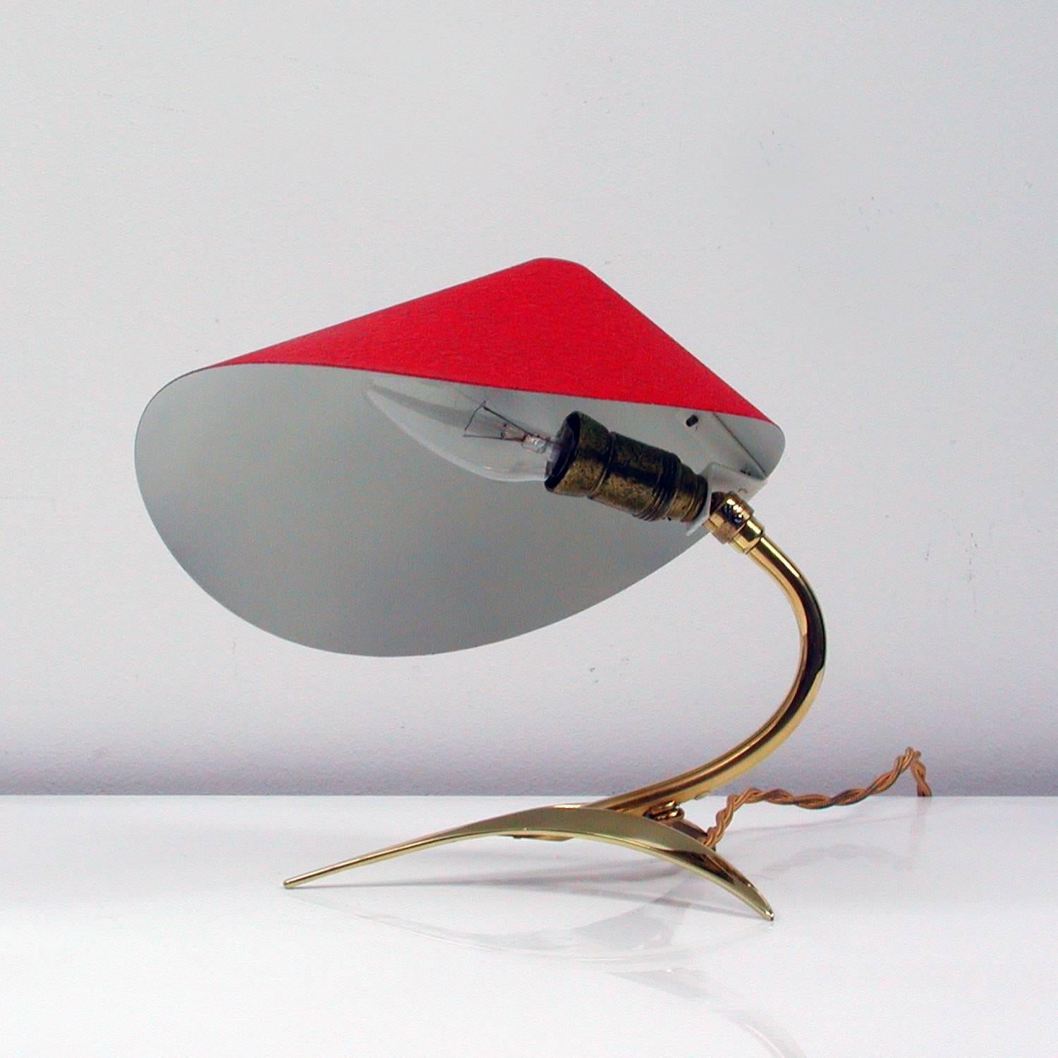 Lacquered Mid-Century Austrian Table Lamp in the Manner of Jt Kalmar