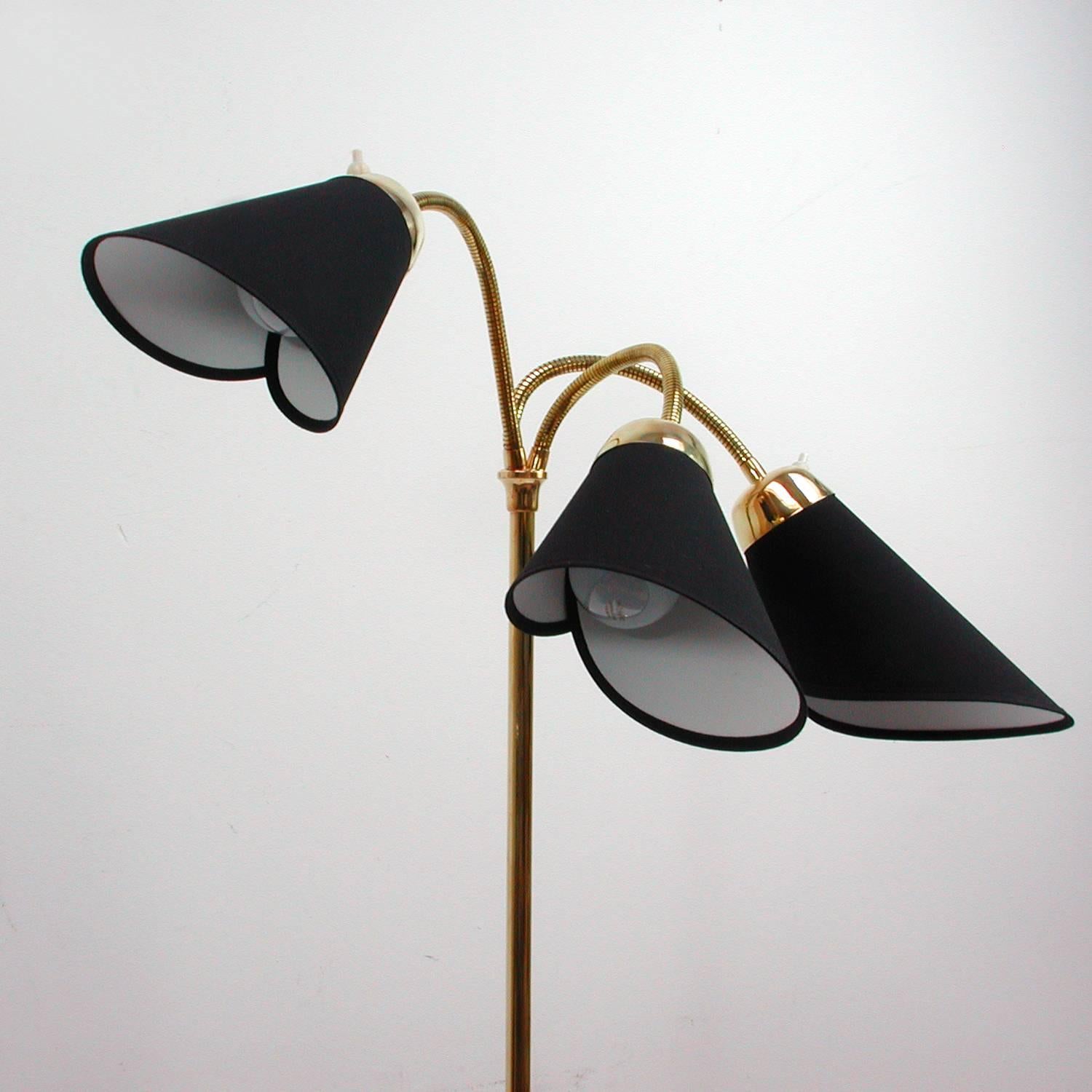 double gooseneck floor lamp