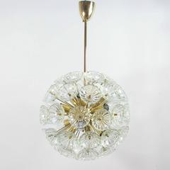 1960s German Sputnik Dandelion Twelve-Light Chandelier