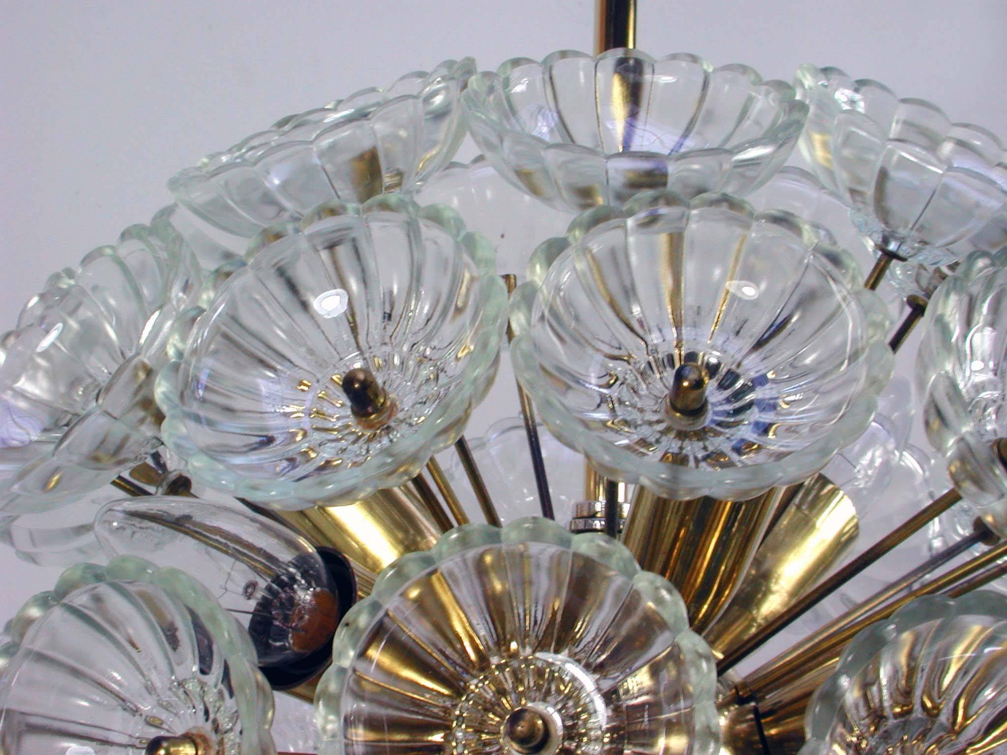 Tedesco Lampadario tedesco Sputnik Dandelion a dodici luci degli anni '60 in vendita