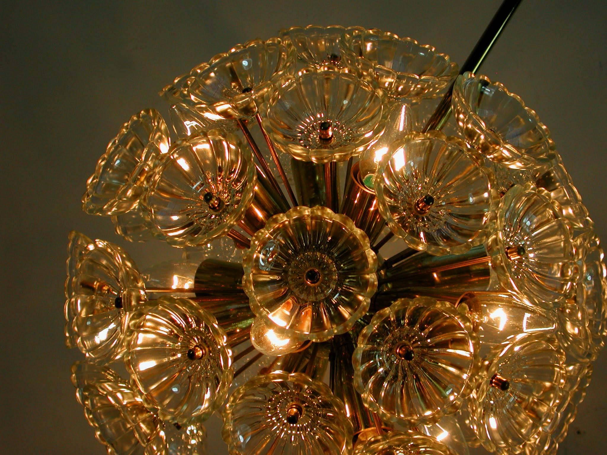 Lampadario tedesco Sputnik Dandelion a dodici luci degli anni '60 in vendita 2