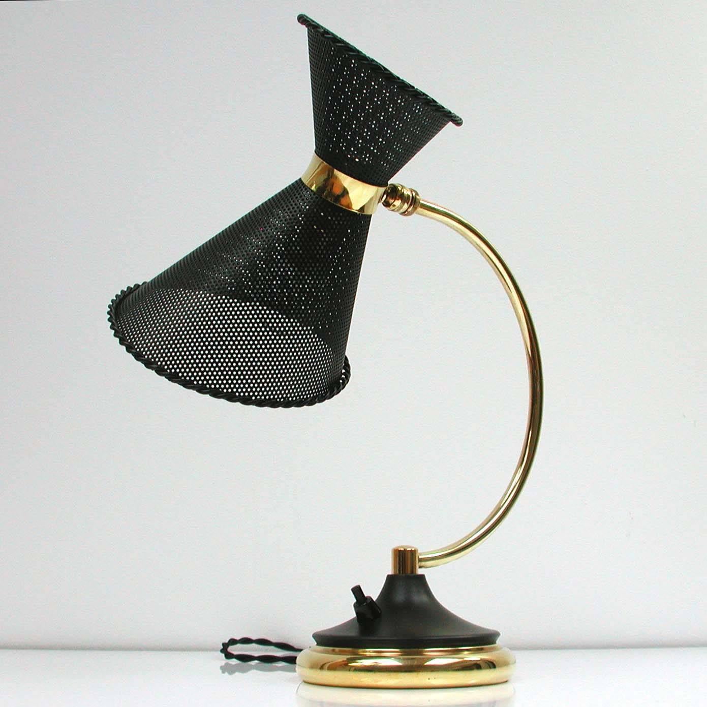 Mid-20th Century 1950s, Midcentury, French Mathieu Matégot Style Table Lamp