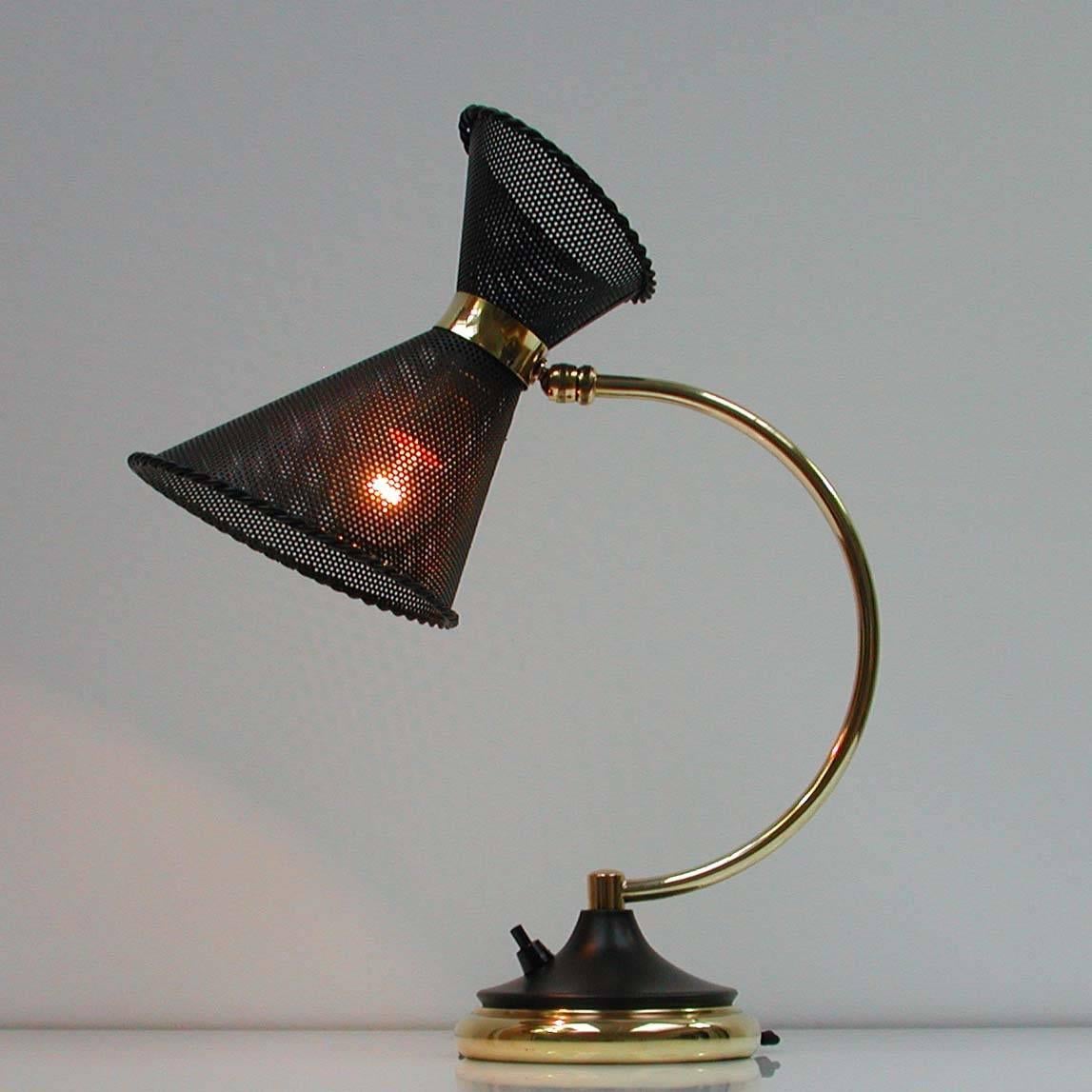 1950s, Midcentury, French Mathieu Matégot Style Table Lamp 2