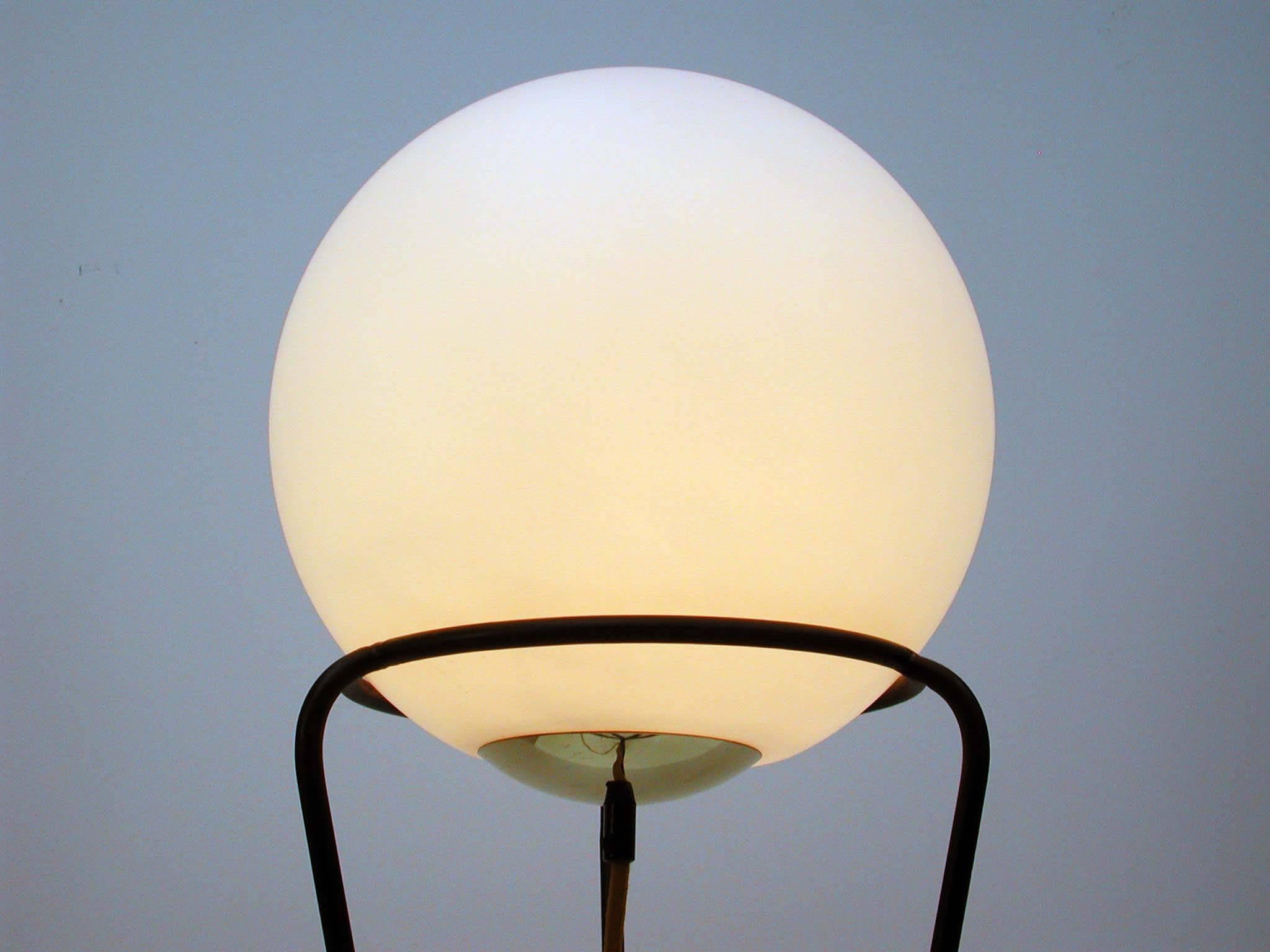 Mid-Century Modern French, 1950s Moon Floor Lamp in the Manner of Jean Royère