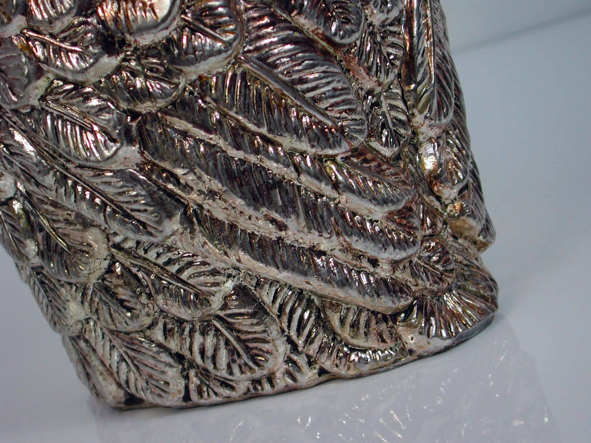 Italian Mauro Manetti Silver Plated Owl Ice Bucket, 1960s In Excellent Condition In NUEMBRECHT, NRW