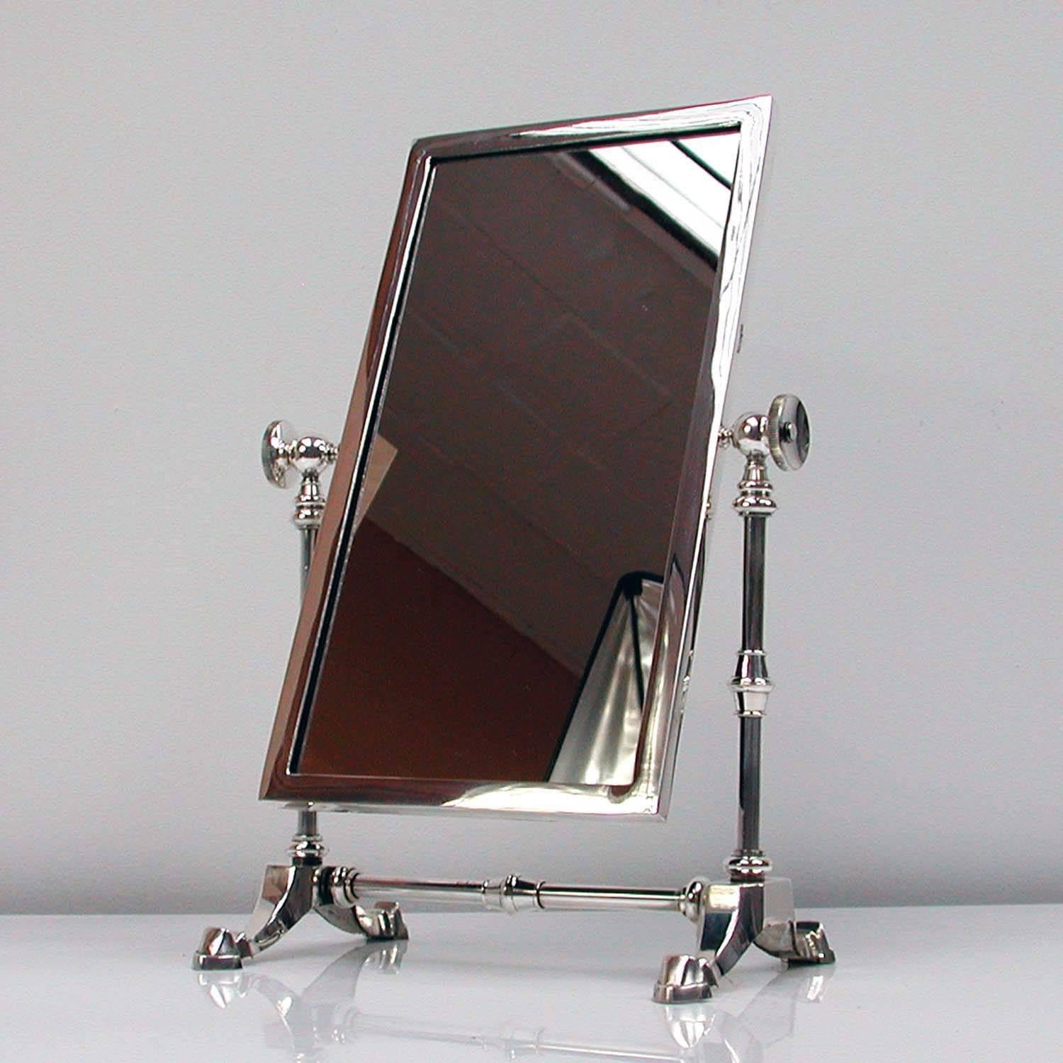 Late Victorian Silver Plated Vanity Mirror by James Dixon & Sons 5