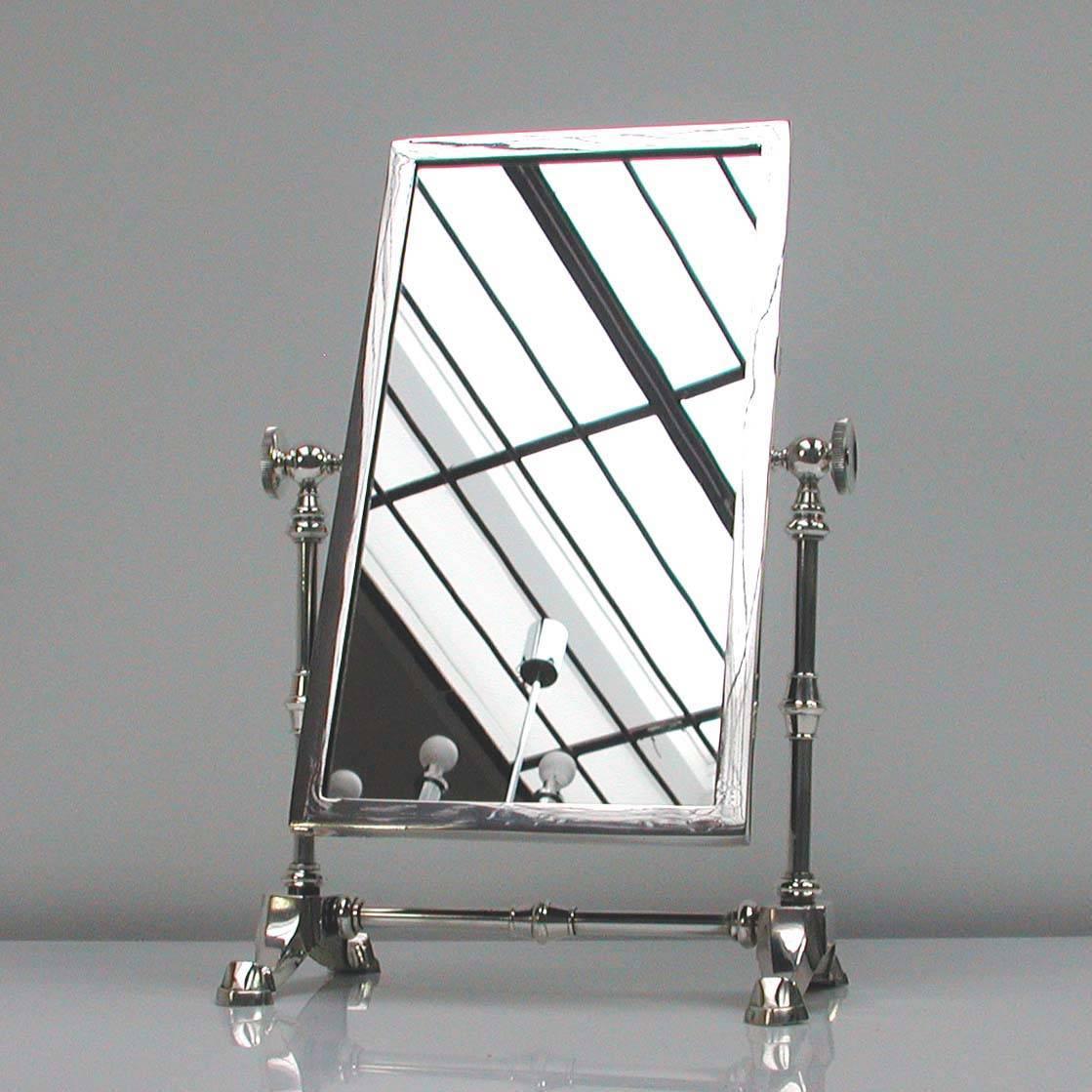 Late Victorian Silver Plated Vanity Mirror by James Dixon & Sons 2
