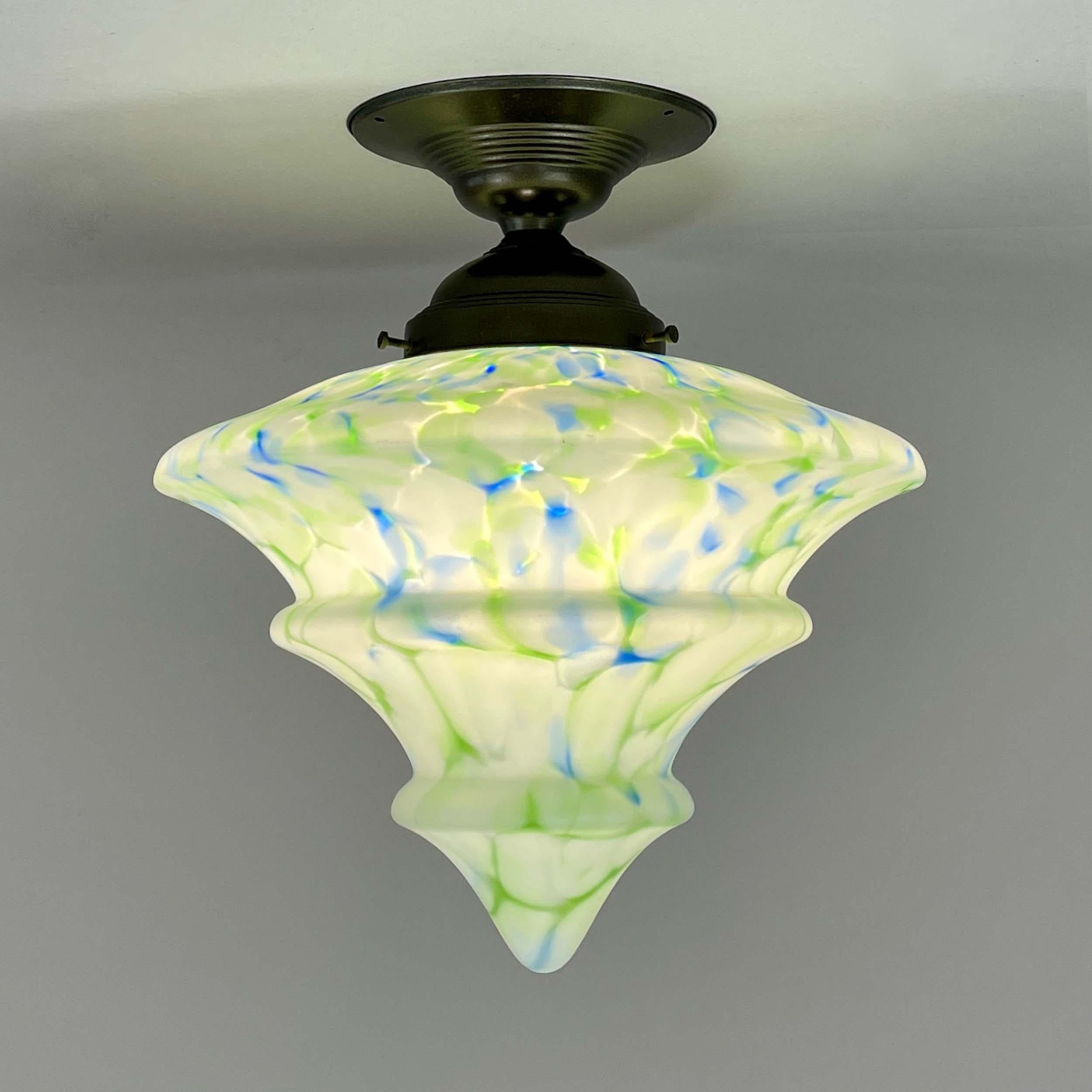 Mid-20th Century Art Deco Flush Mount, Germany 1930s For Sale