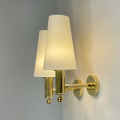 Mid-Century Brass Wall Lights V18 by Eje Ahlgren for Bergboms, Sweden 1960s