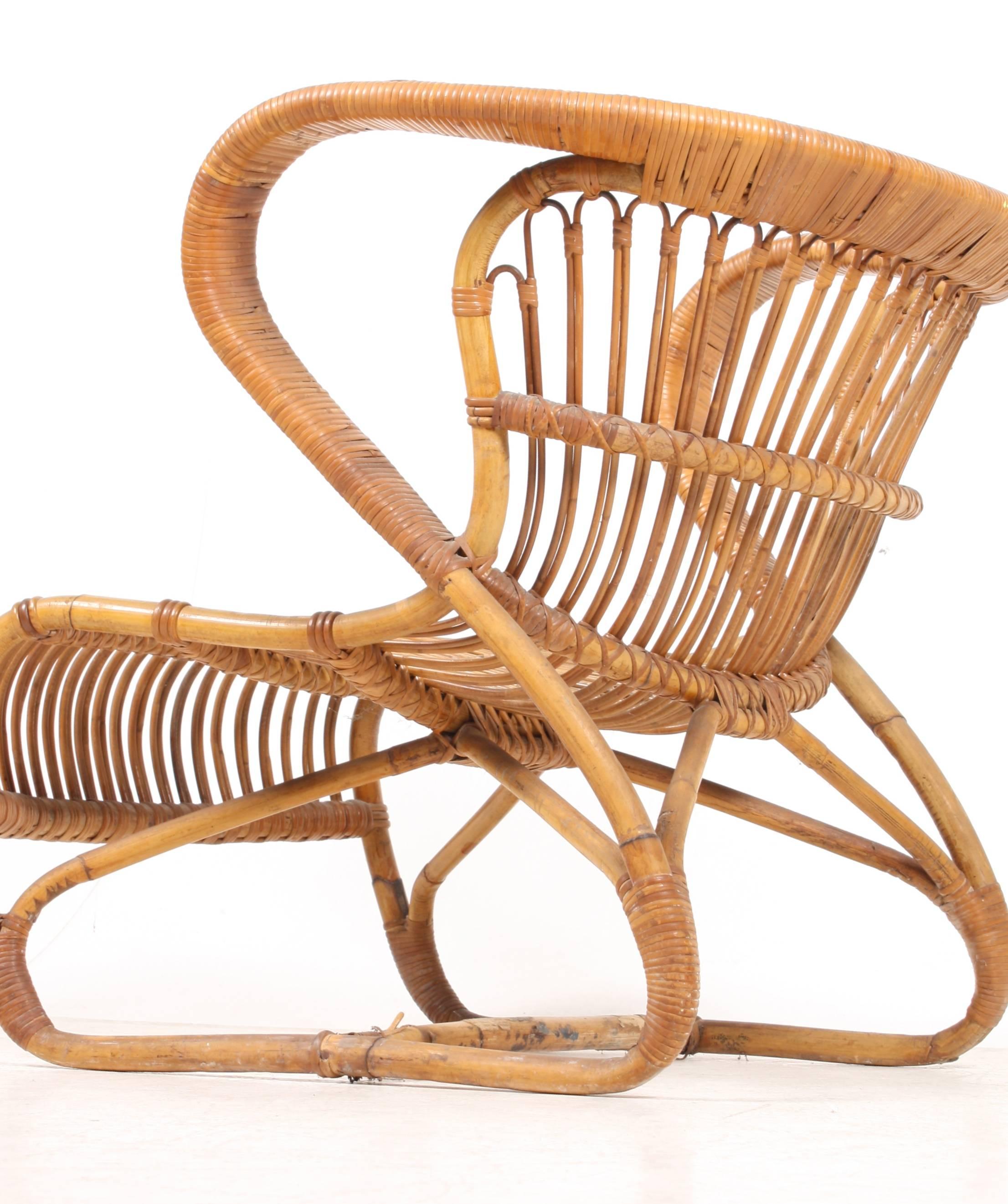 Scandinavian Modern Sculptural Lounge Chair from the 1940s