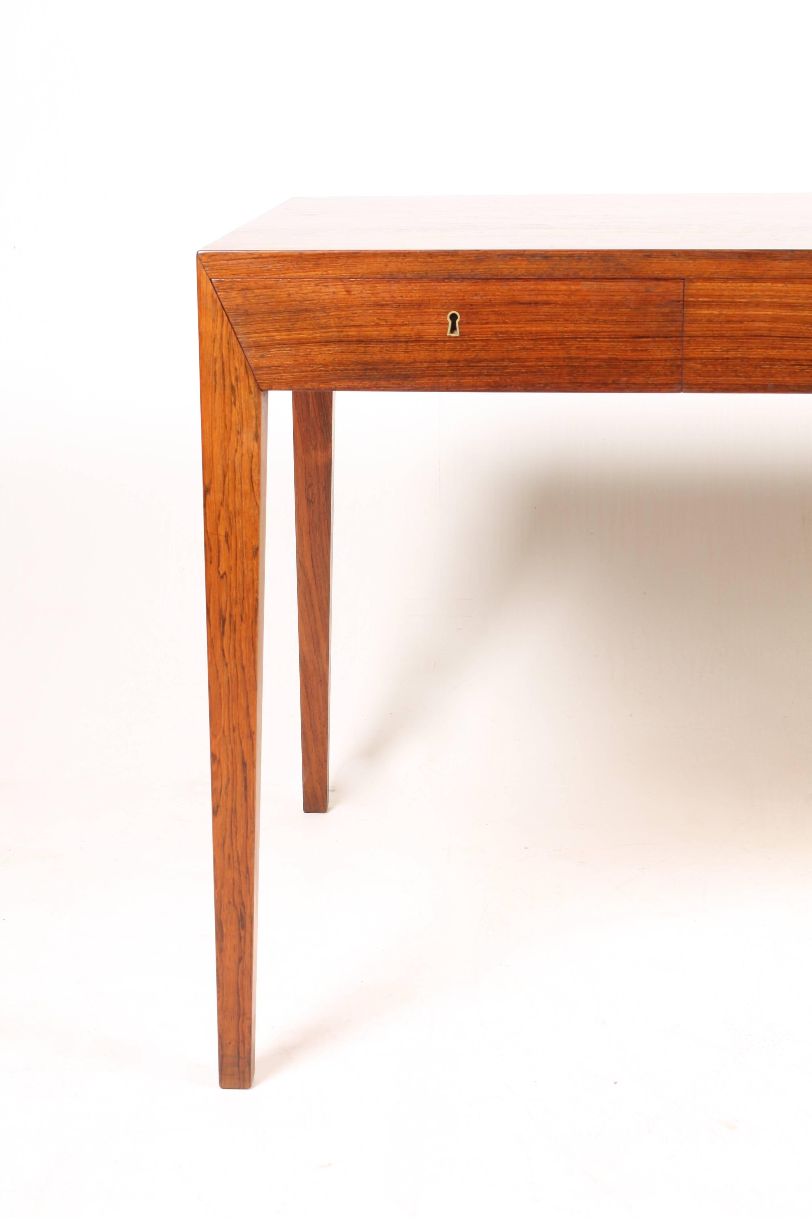 Elegant Desk Designed by Severin Hansen Jr. In Excellent Condition In Lejre, DK