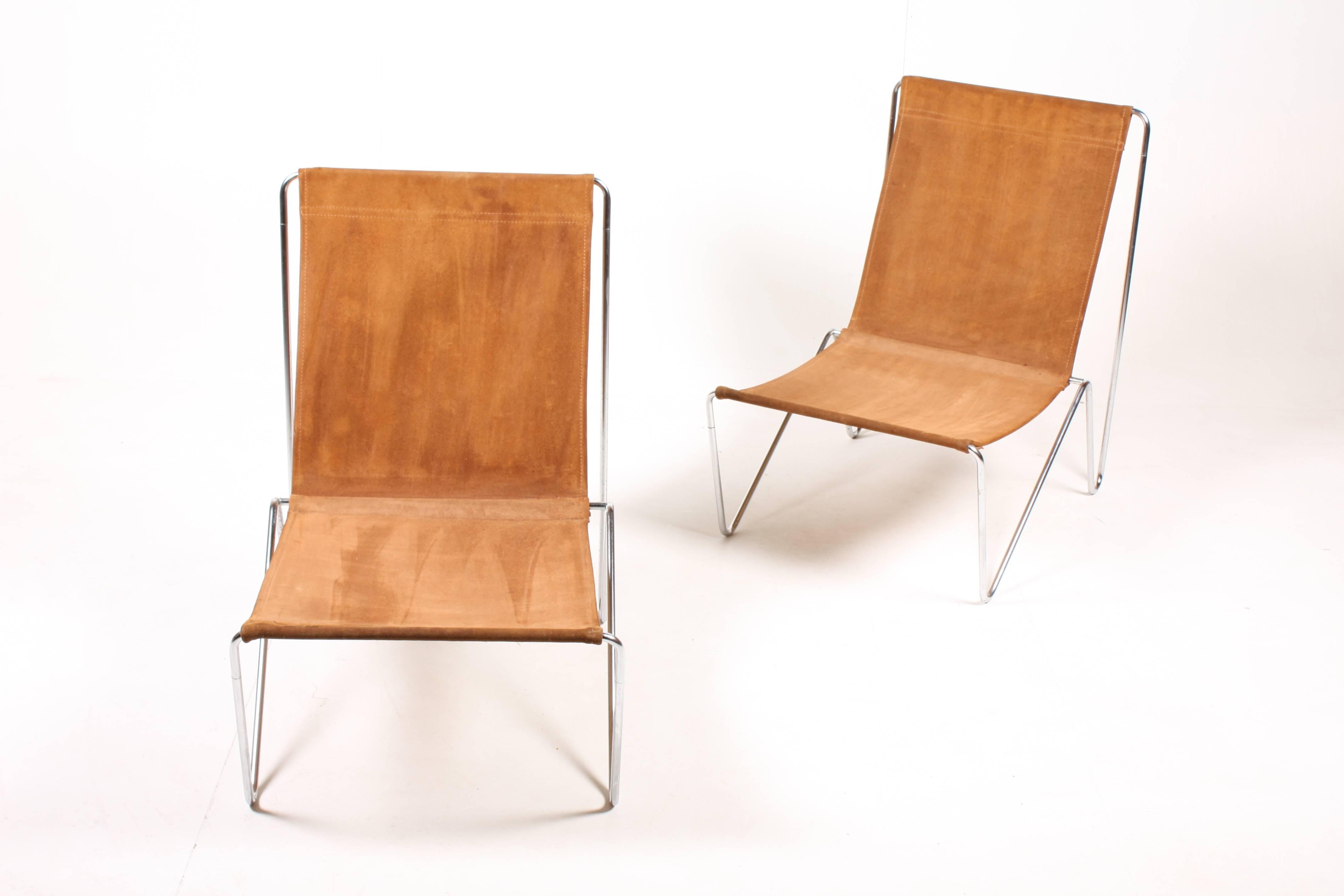 Mid-20th Century Pair of Original Bachelor Chairs by Verner Panton
