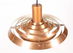 "Ufo" Copper Pendant by Poul Henningsen