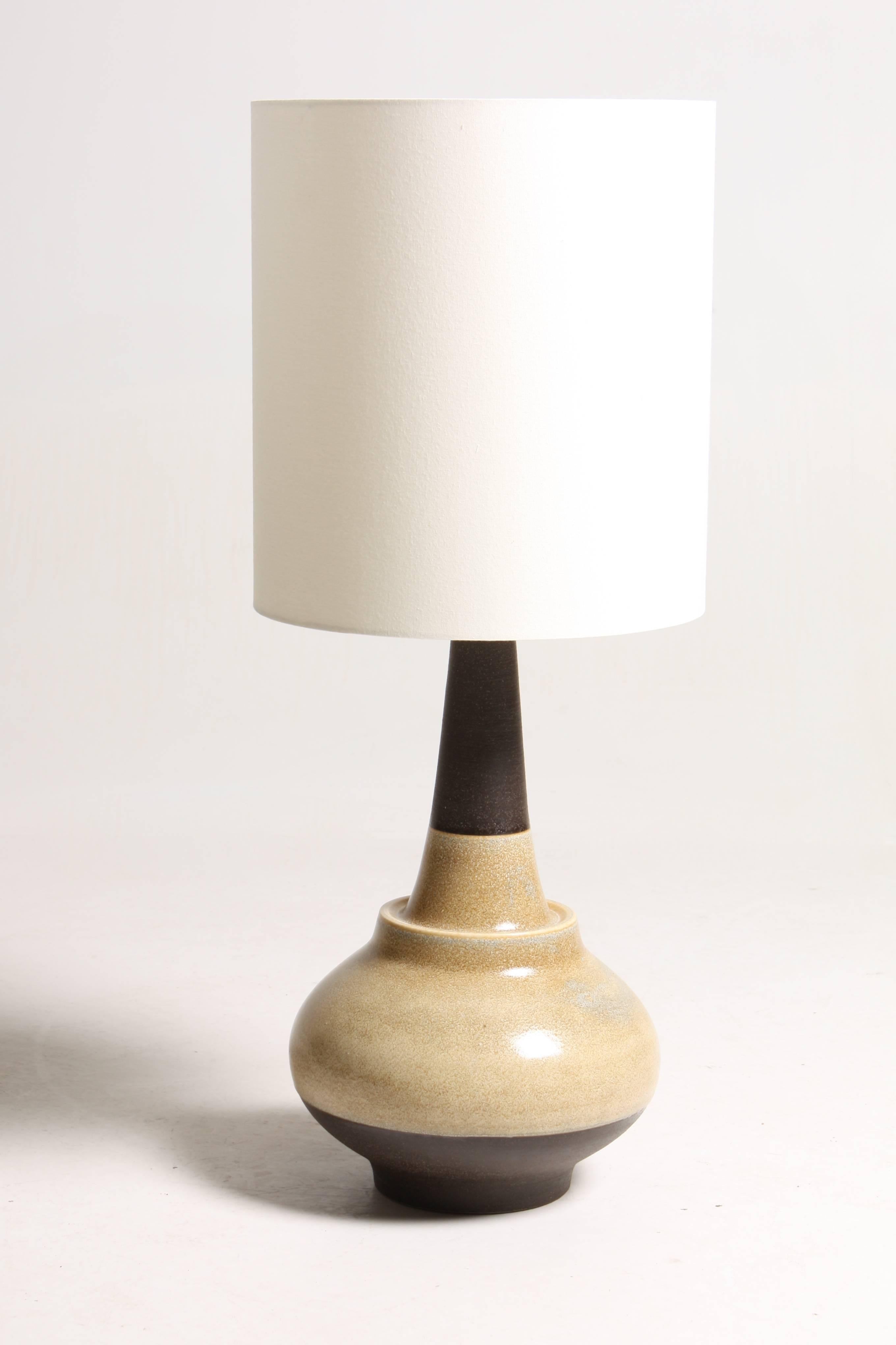 Set of Six Hand-Thrown Ceramic Table Lamps In Excellent Condition In Lejre, DK