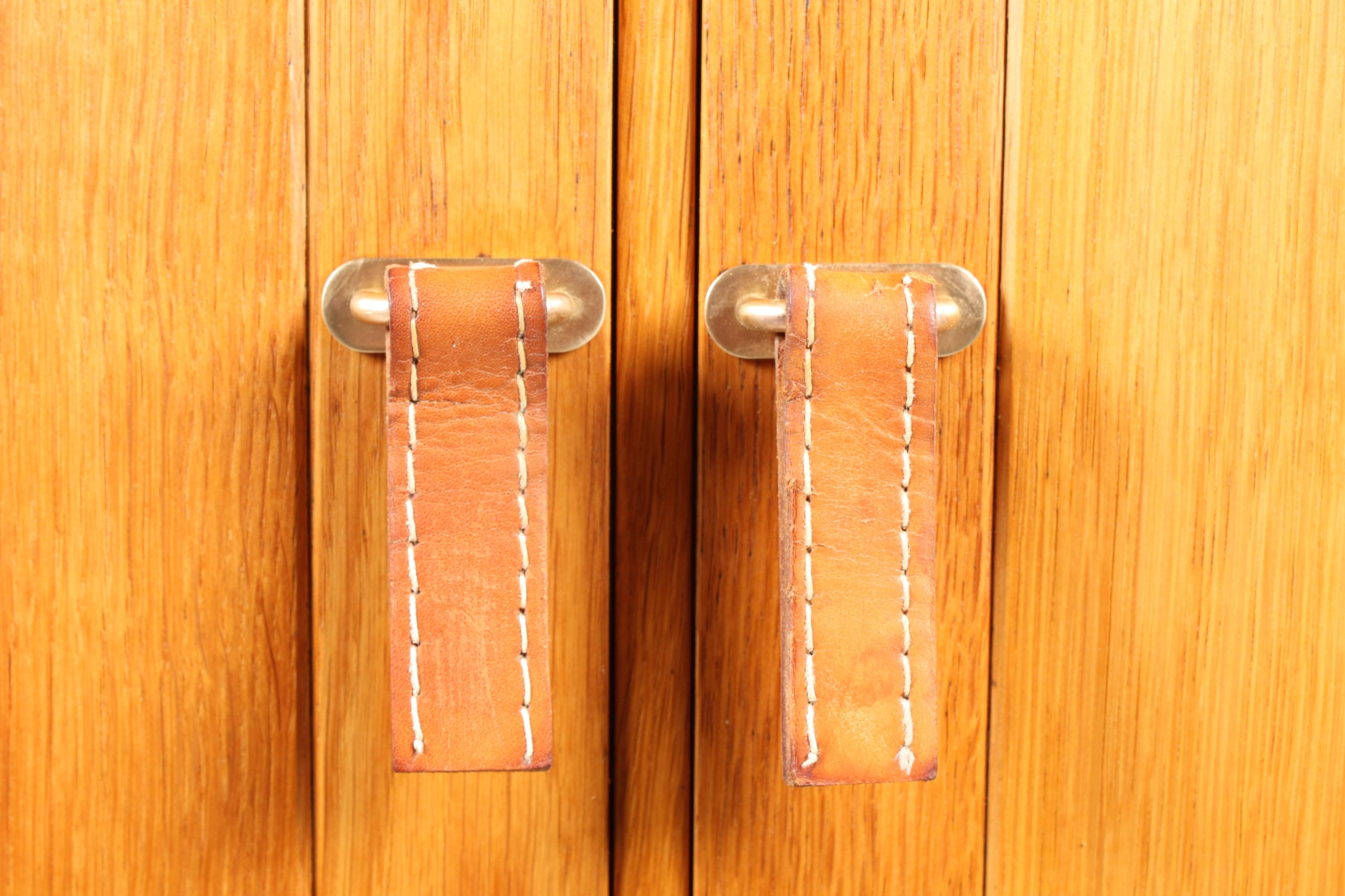 Mid-20th Century Pair of Solid Oak Cabinets by Kurt Ostervig