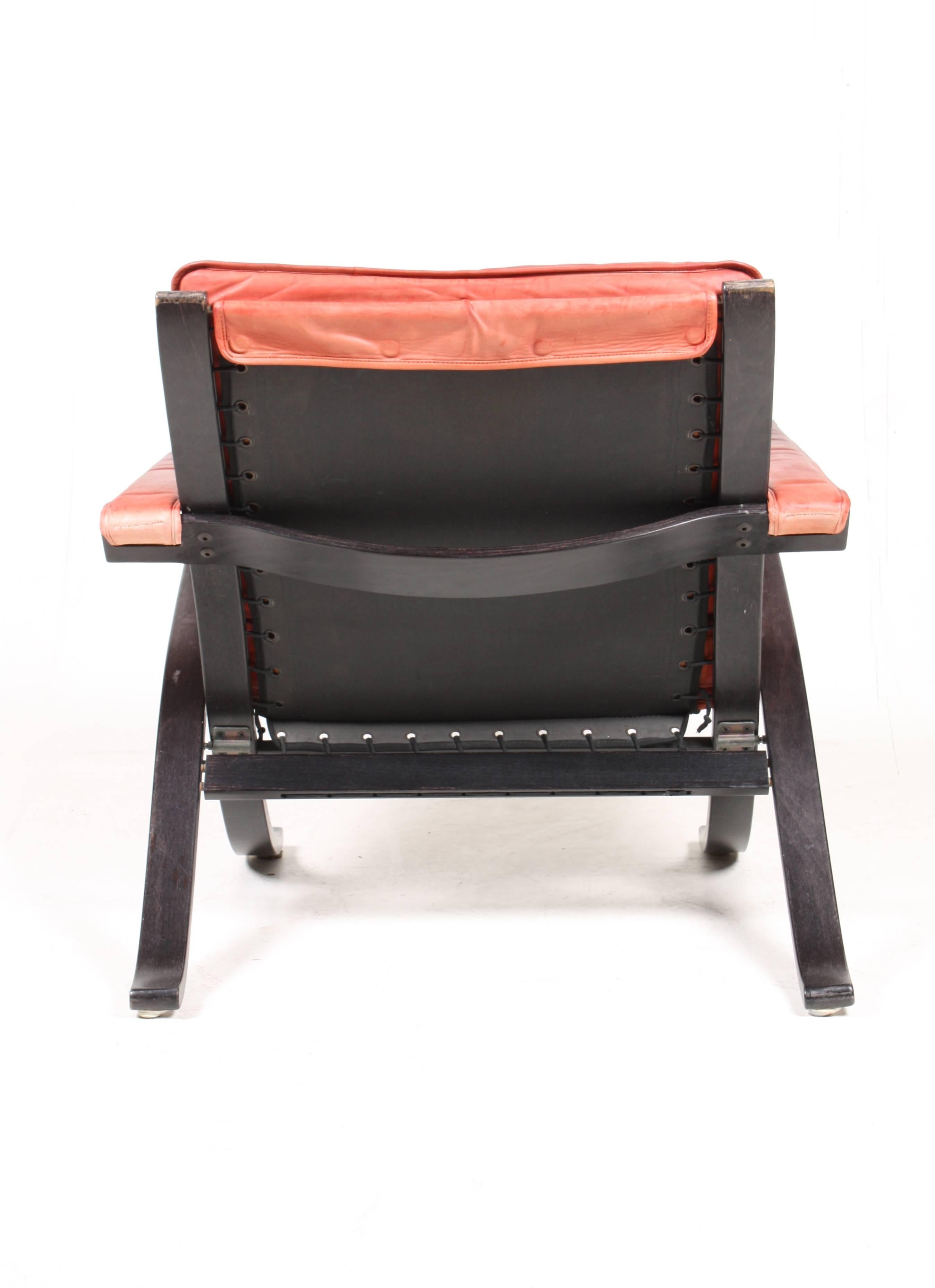 Scandinavian Modern Pair of Lounge Chairs Model 