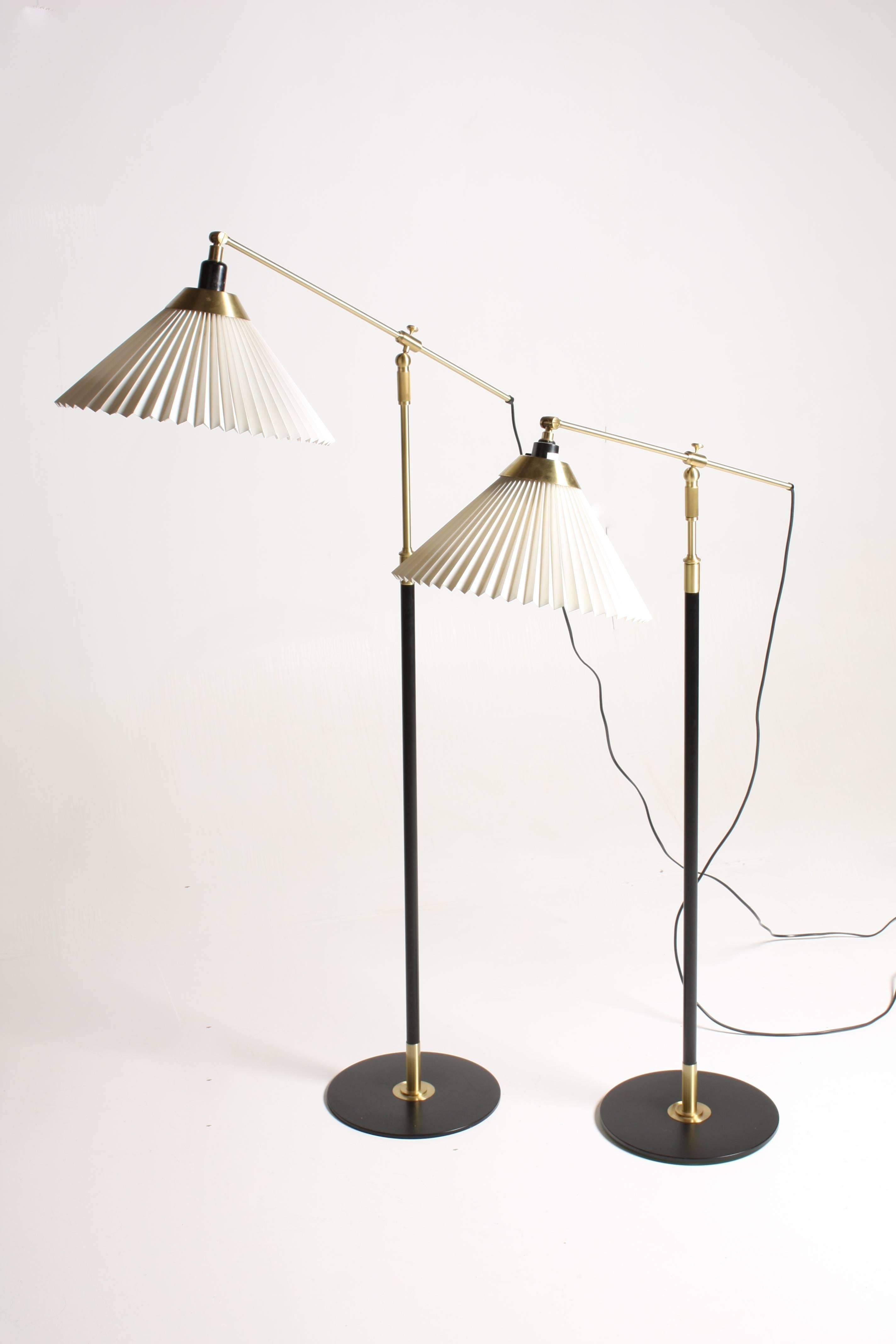 Pair of Adjustable Floor Lamps by Le Klint 1