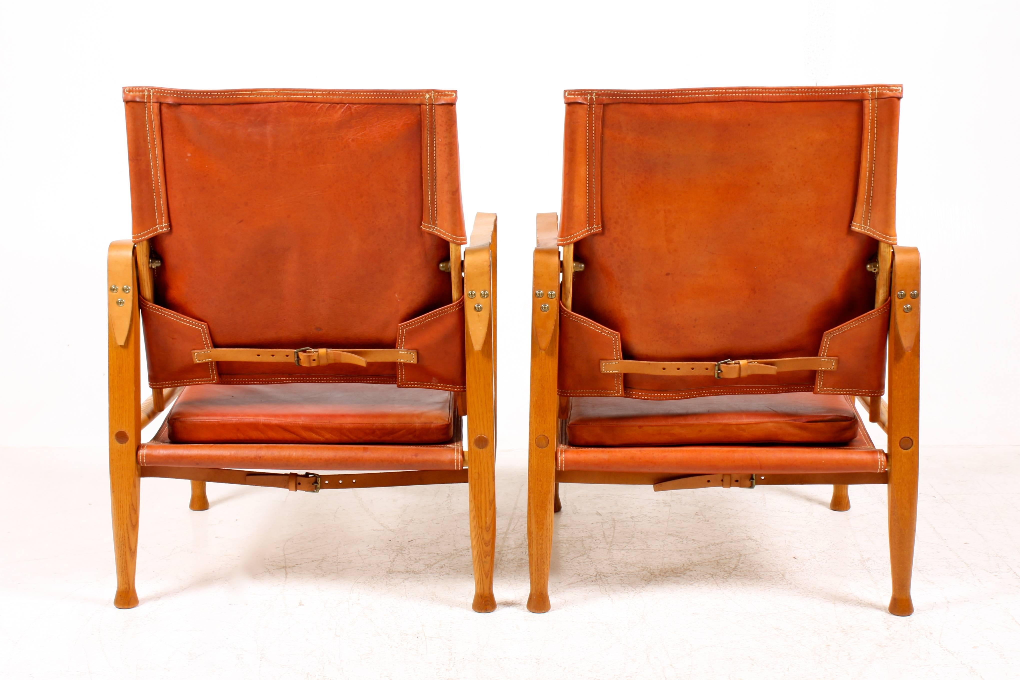 Pair of Kaare Klint Safari Chairs 1