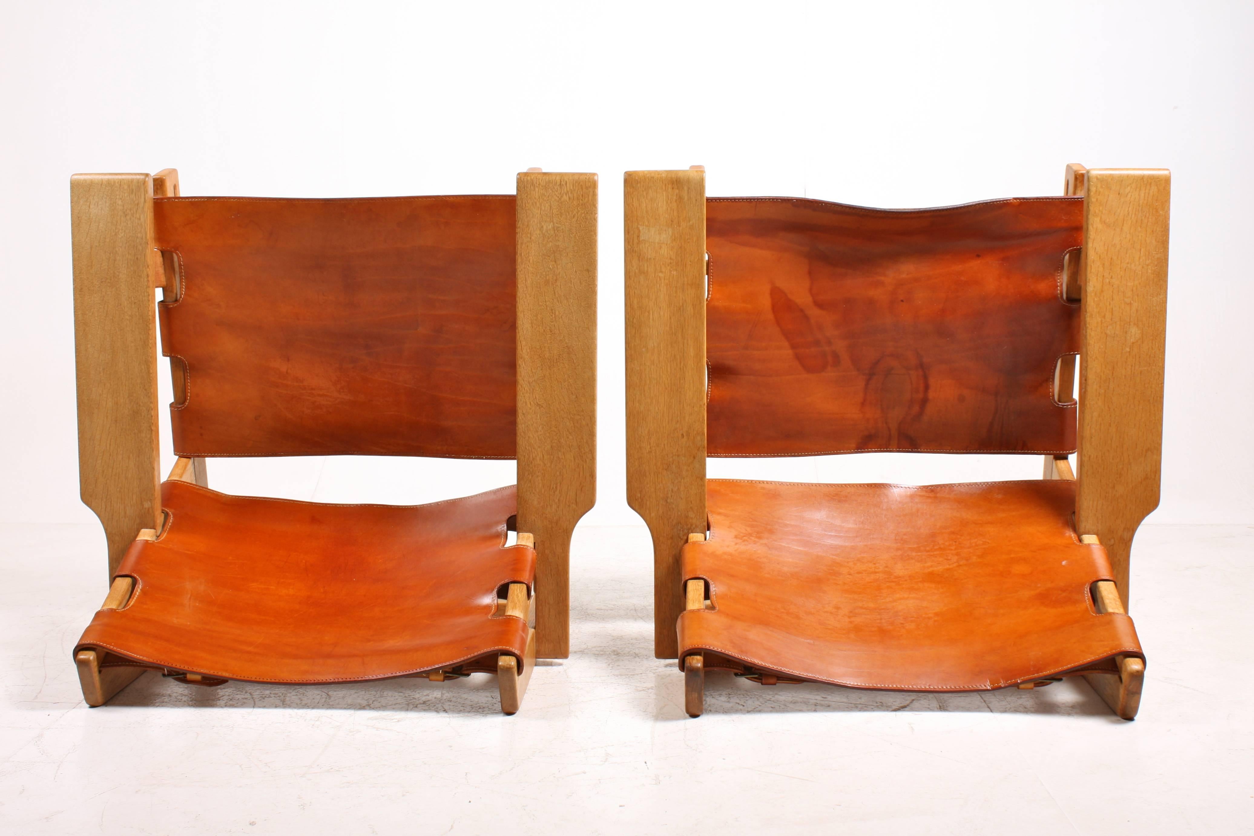 Pair of Hunting Chairs by Kurt Østervig In Good Condition In Lejre, DK