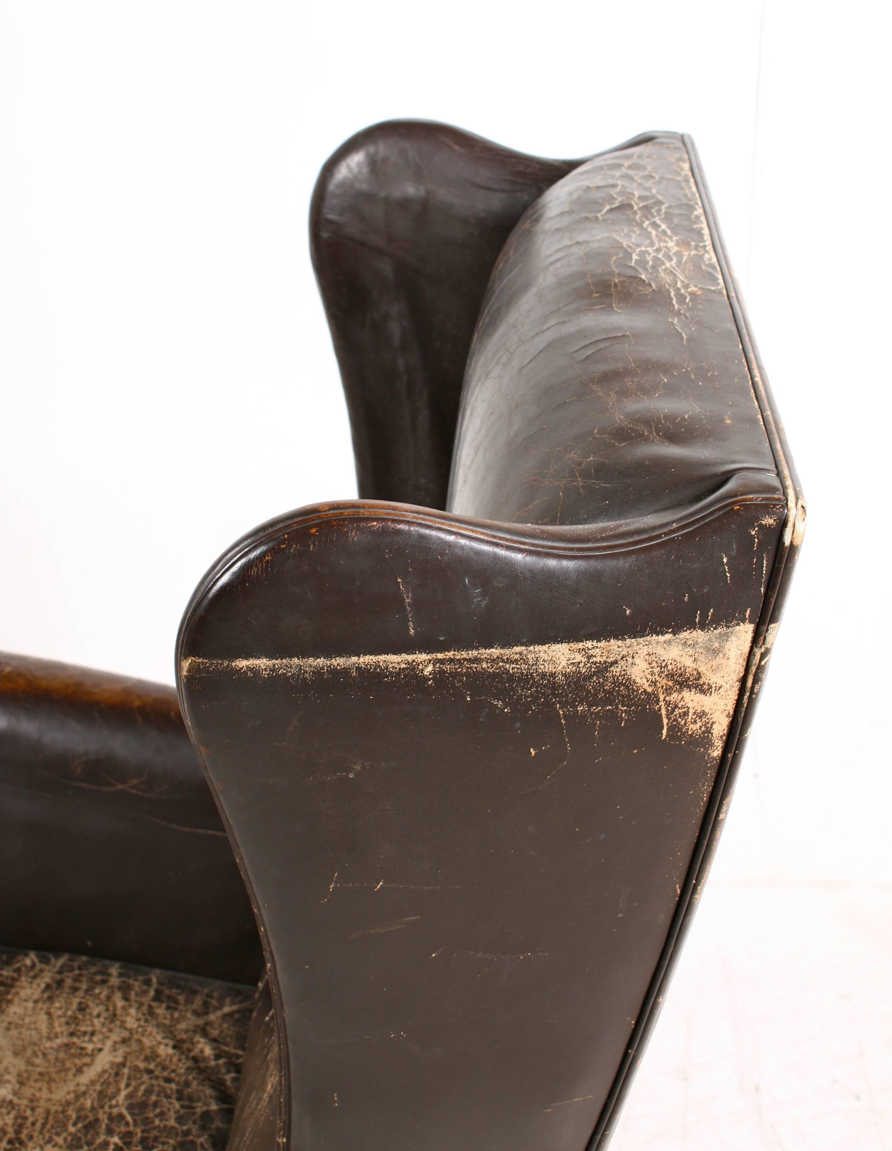 Danish Decorative Wingback Chair