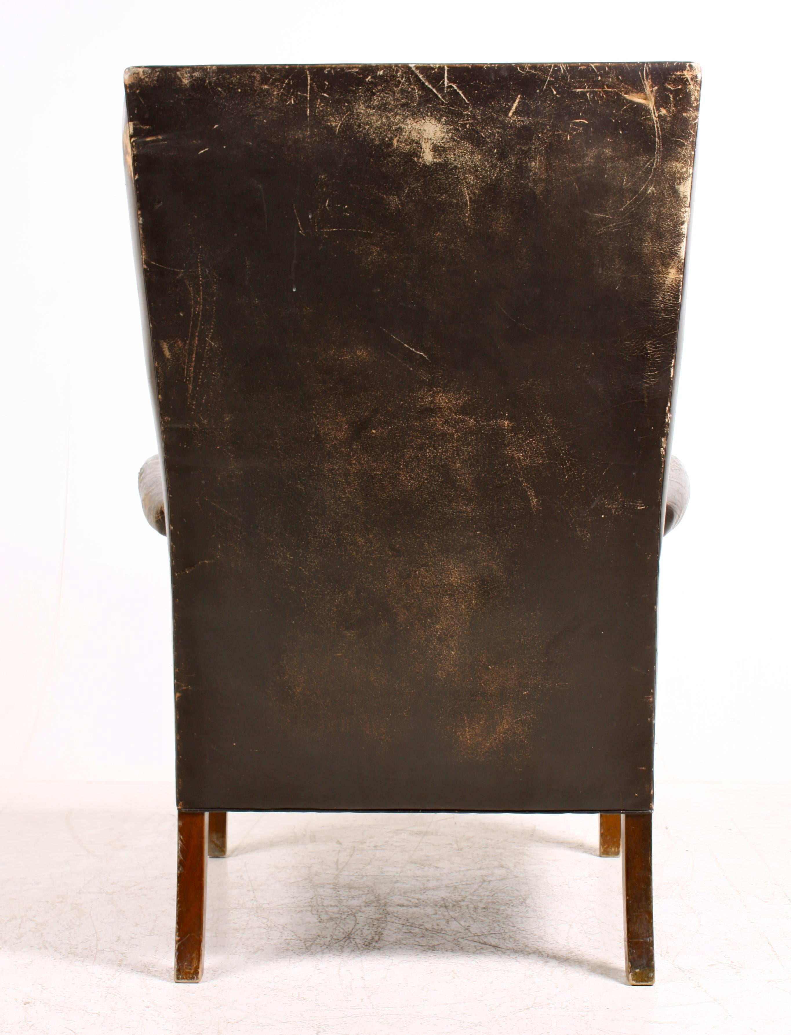 Scandinavian Modern Decorative Wingback Chair