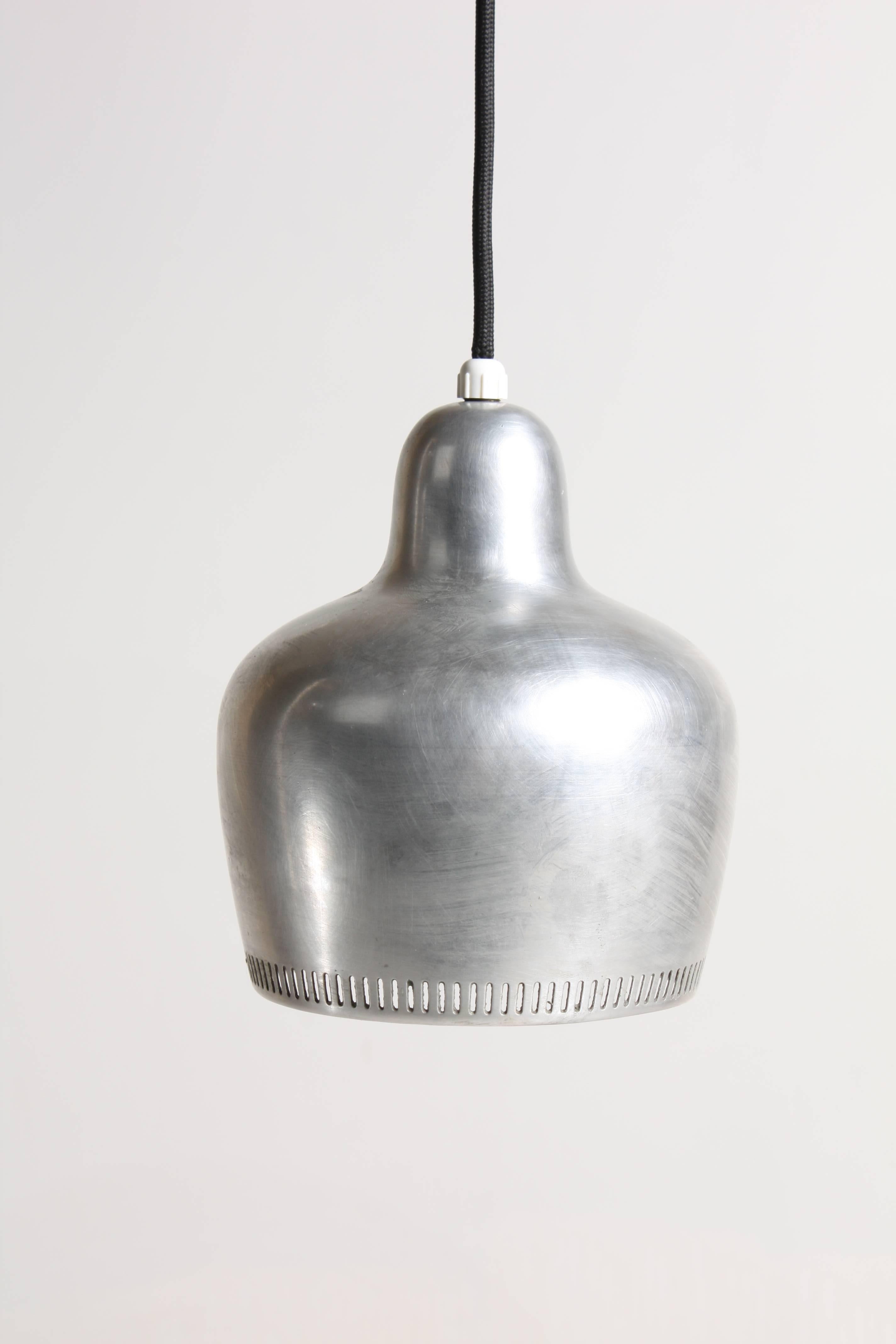 Mid-20th Century Four Bell Pendants by Alvar Aalto