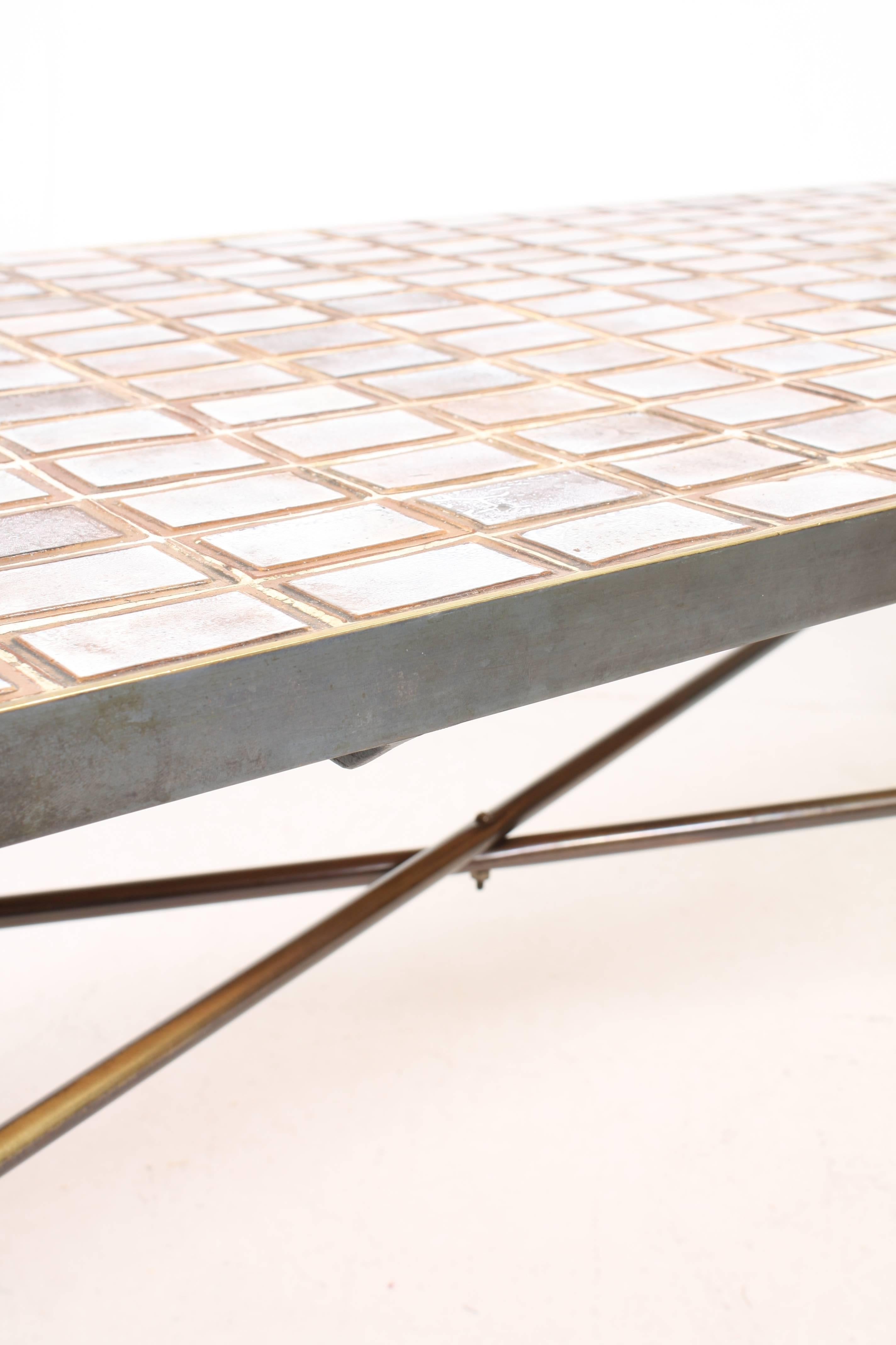 Scandinavian Modern Dainsh Tile Top Table