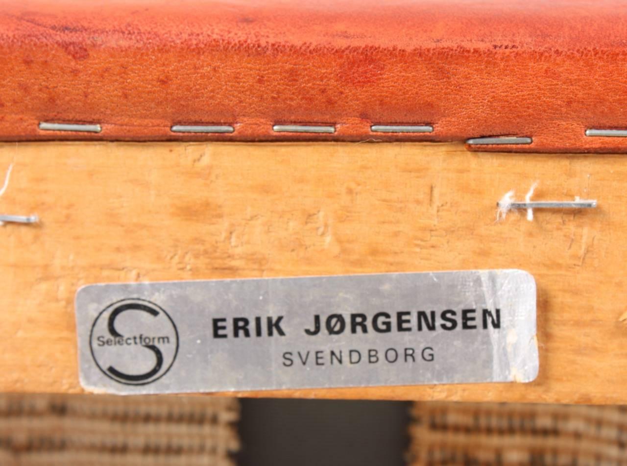 Sofa in Patinated Leather by Erik Jørgensen 2