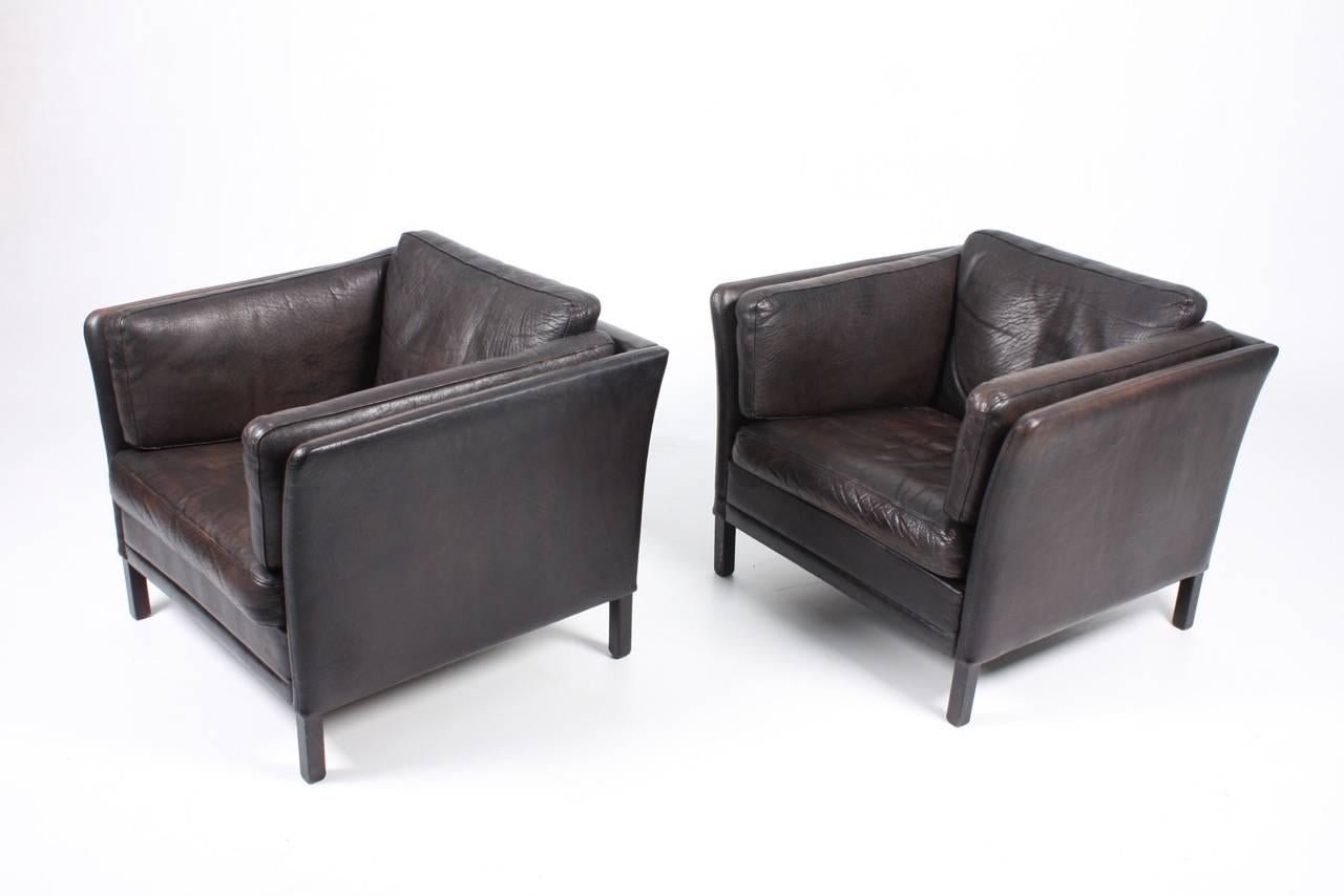 Late 20th Century Pair of Danish Lounge Chairs, 1970s