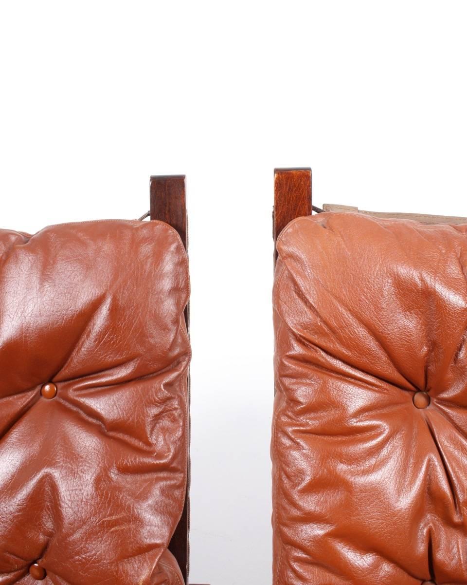 Pristine Pair of Lounge Chairs by Ingmar Relling In Excellent Condition In Lejre, DK