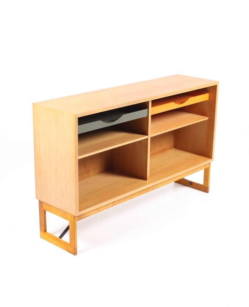 Scandinavian Modern Oak Bookcase by Børge Mogensen