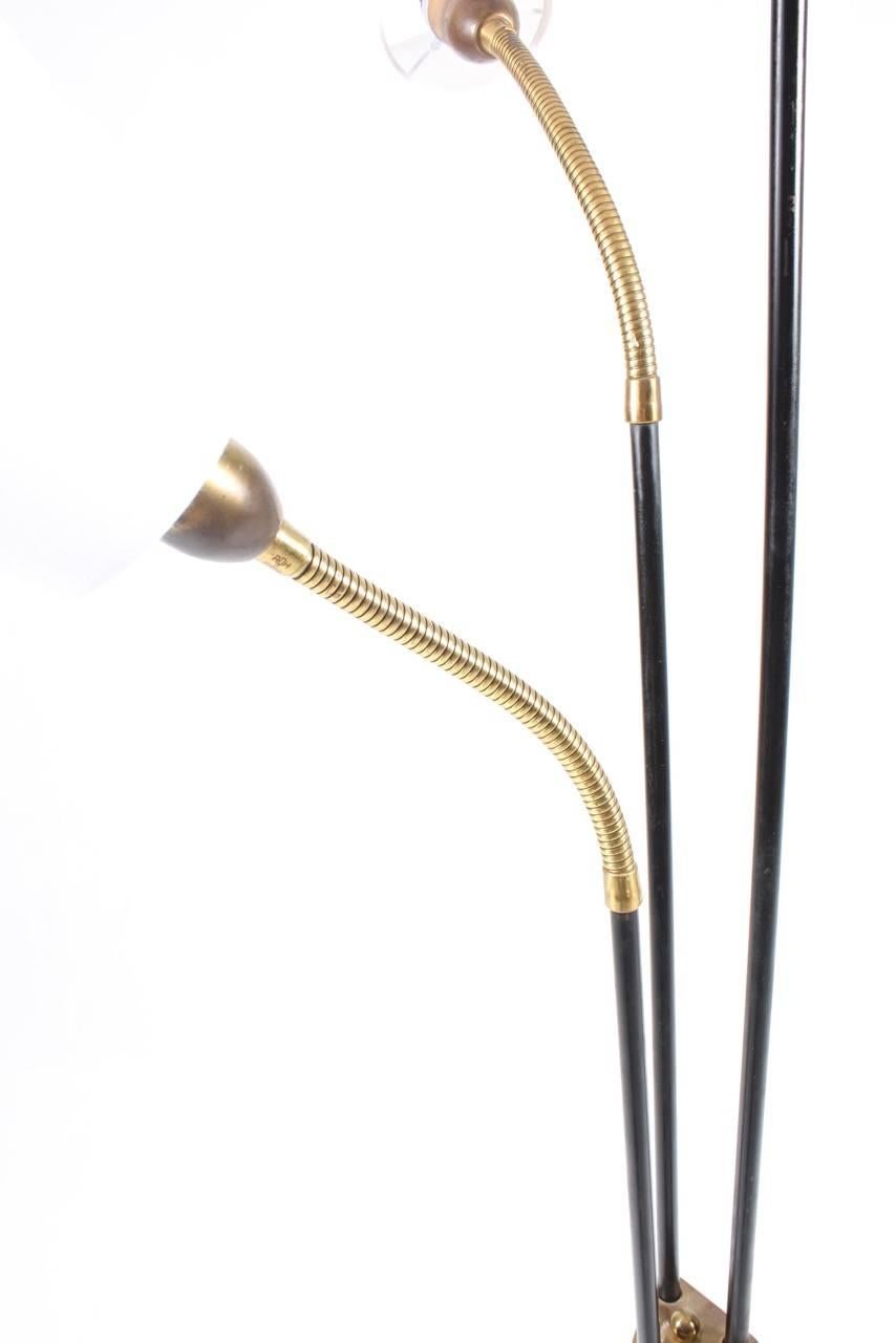 Scandinavian Modern Elegant Danish Mid Century Floor Lamp by Holm Sorensen, 1950s