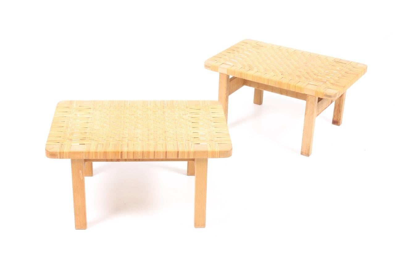 Danish Pair of End Tables by Børge Mogensen