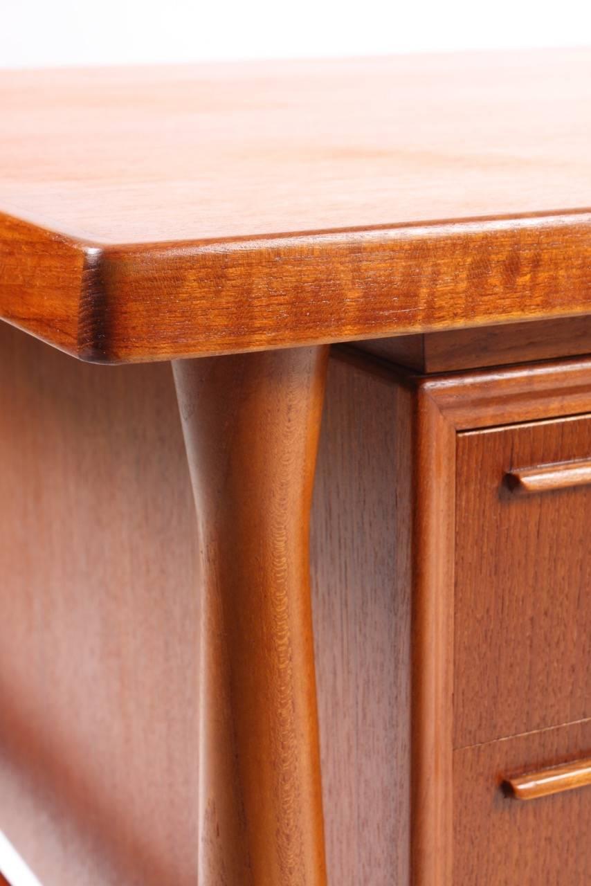 Danish Freestanding Teak Desk, 1960s