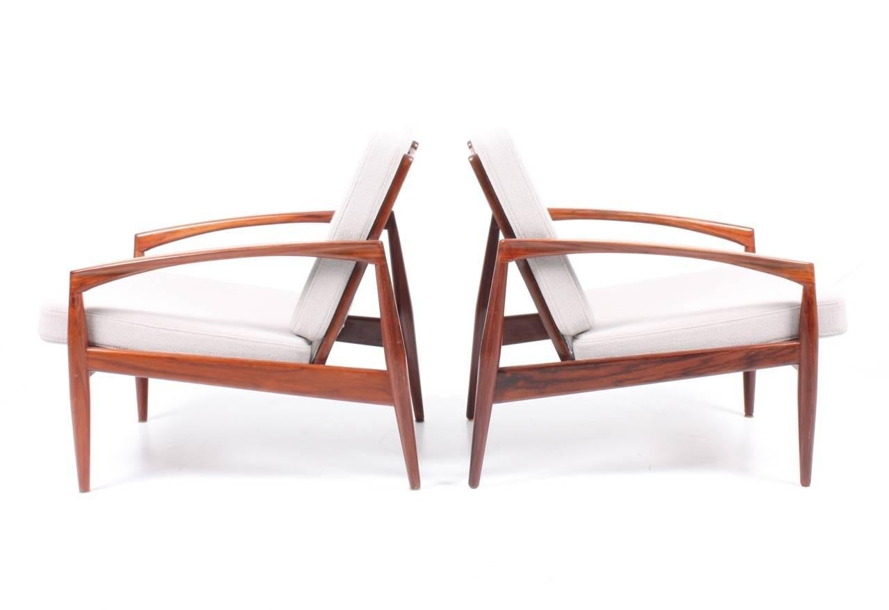 Scandinavian Modern Pair of Lounge Chairs by Kai Kristiansen