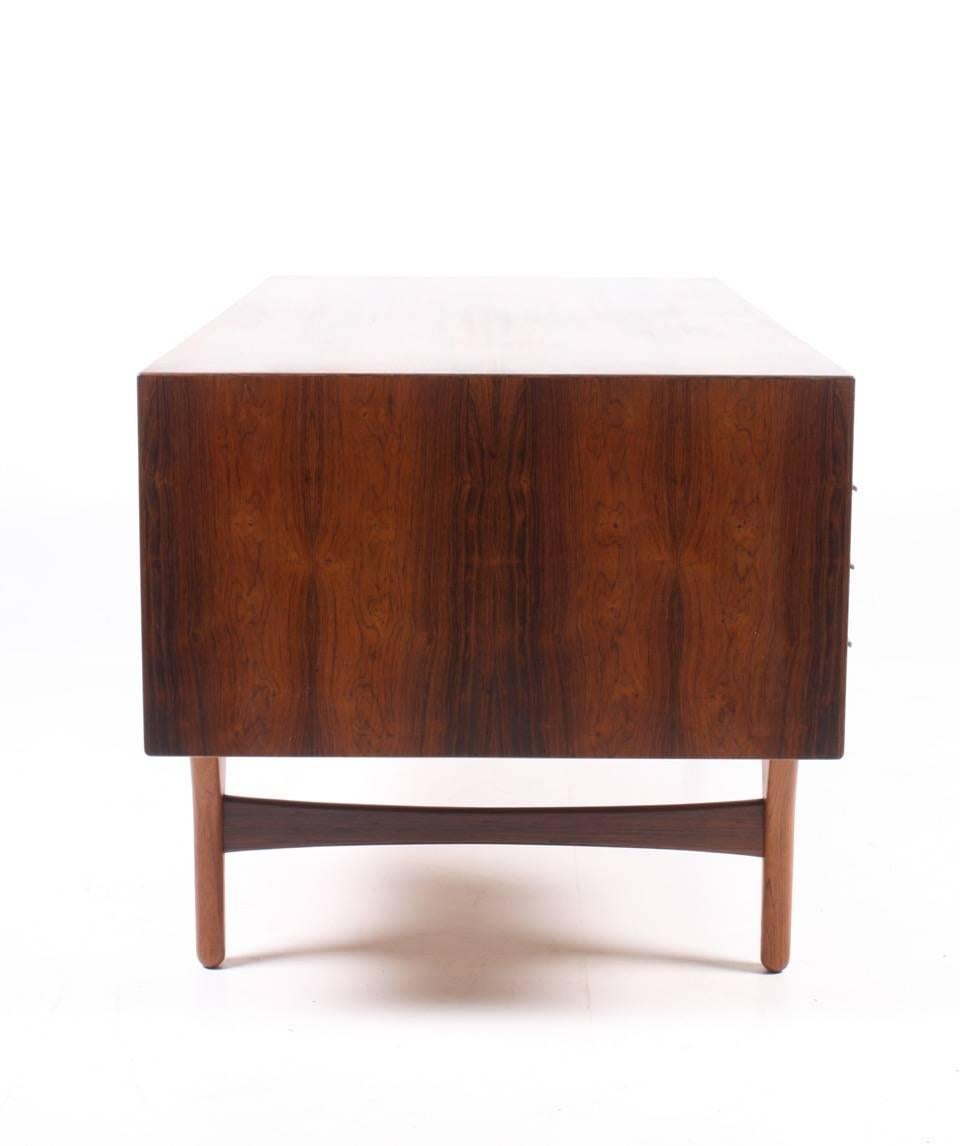Scandinavian Modern Free Standing Rosewood Desk, 1960s