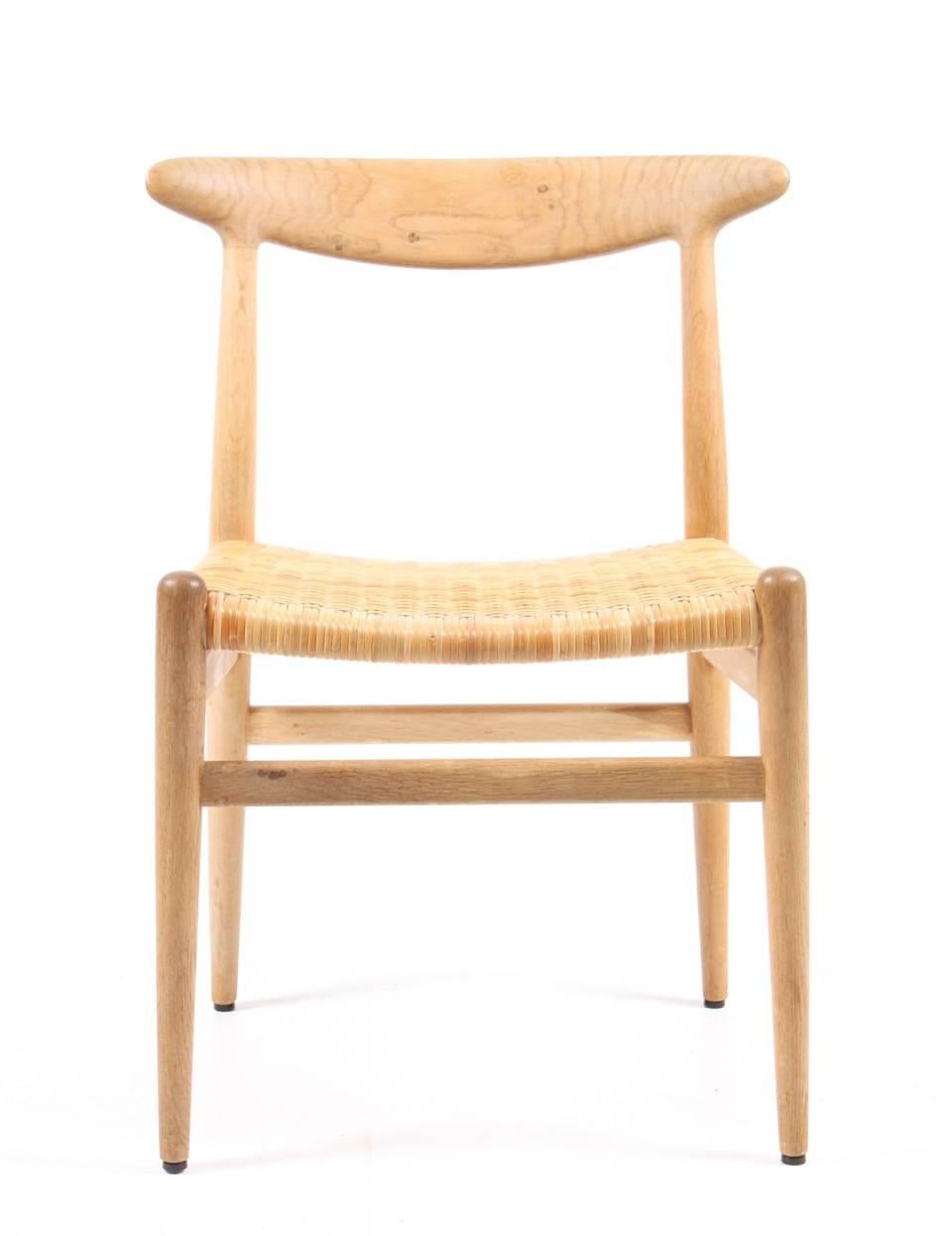 Danish Set of Ten Side Chairs by Hans Wegner Model 