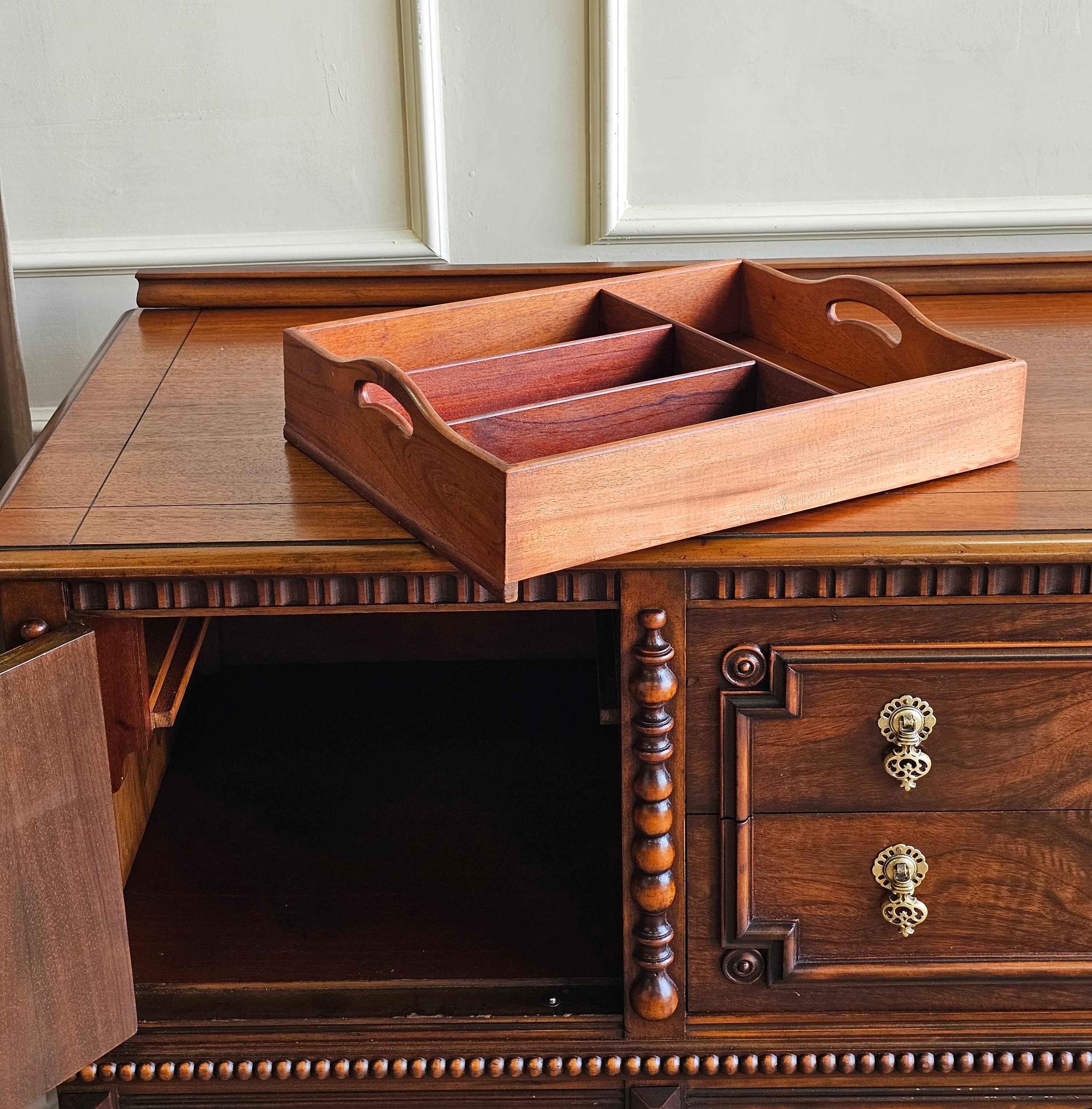 Jacobean Revival Berkey & Gay Walnut Buffet For Sale 3