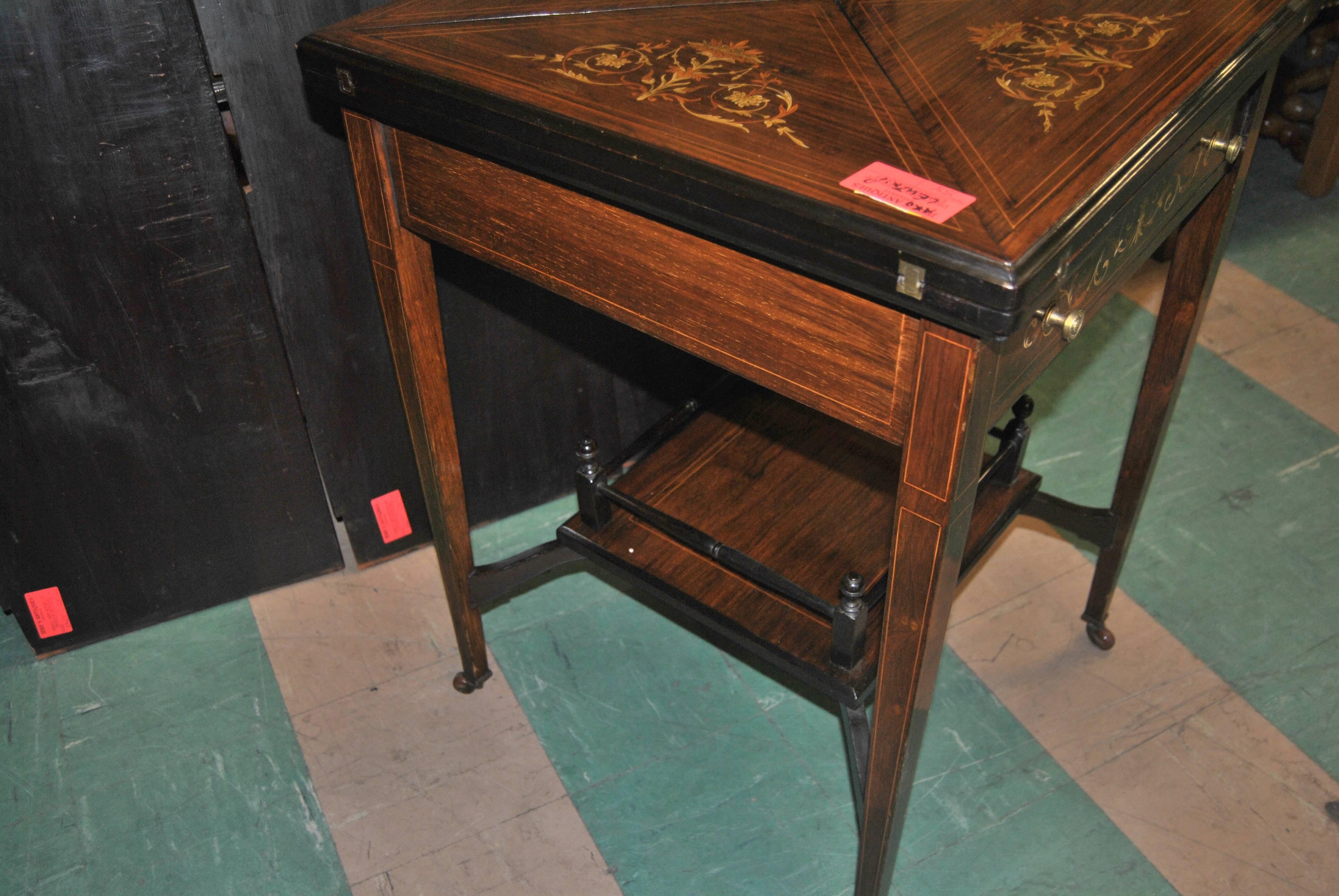 19th-20th Century English Game or Envelope Table 1