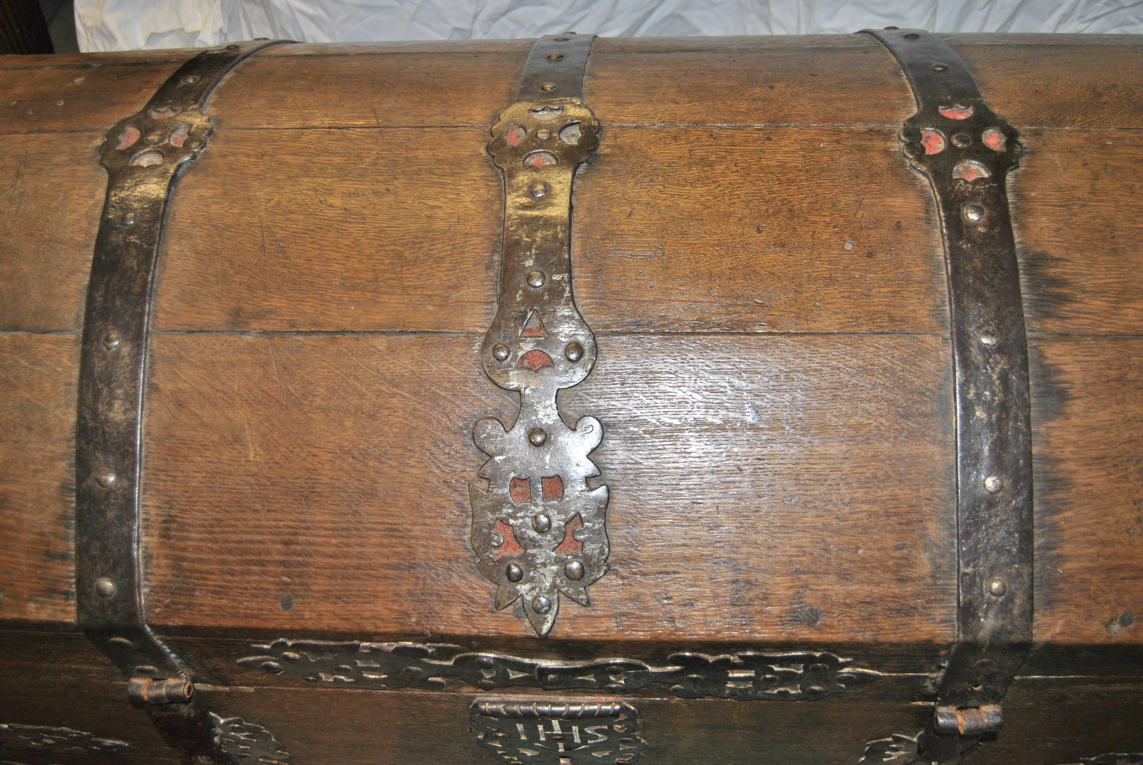 Oak 18th Century Sea Chest-Blanket Chest-Coffer