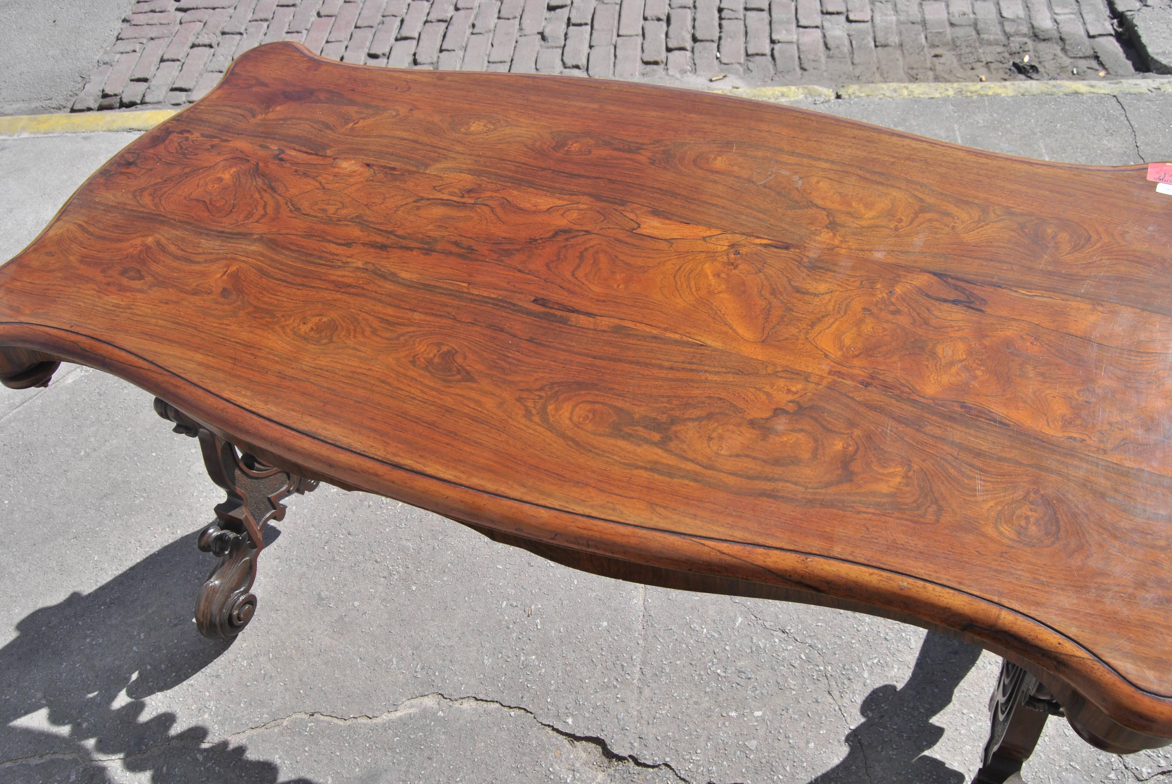 Victorian 19th Century English  Rosewood Hall or Centre Table