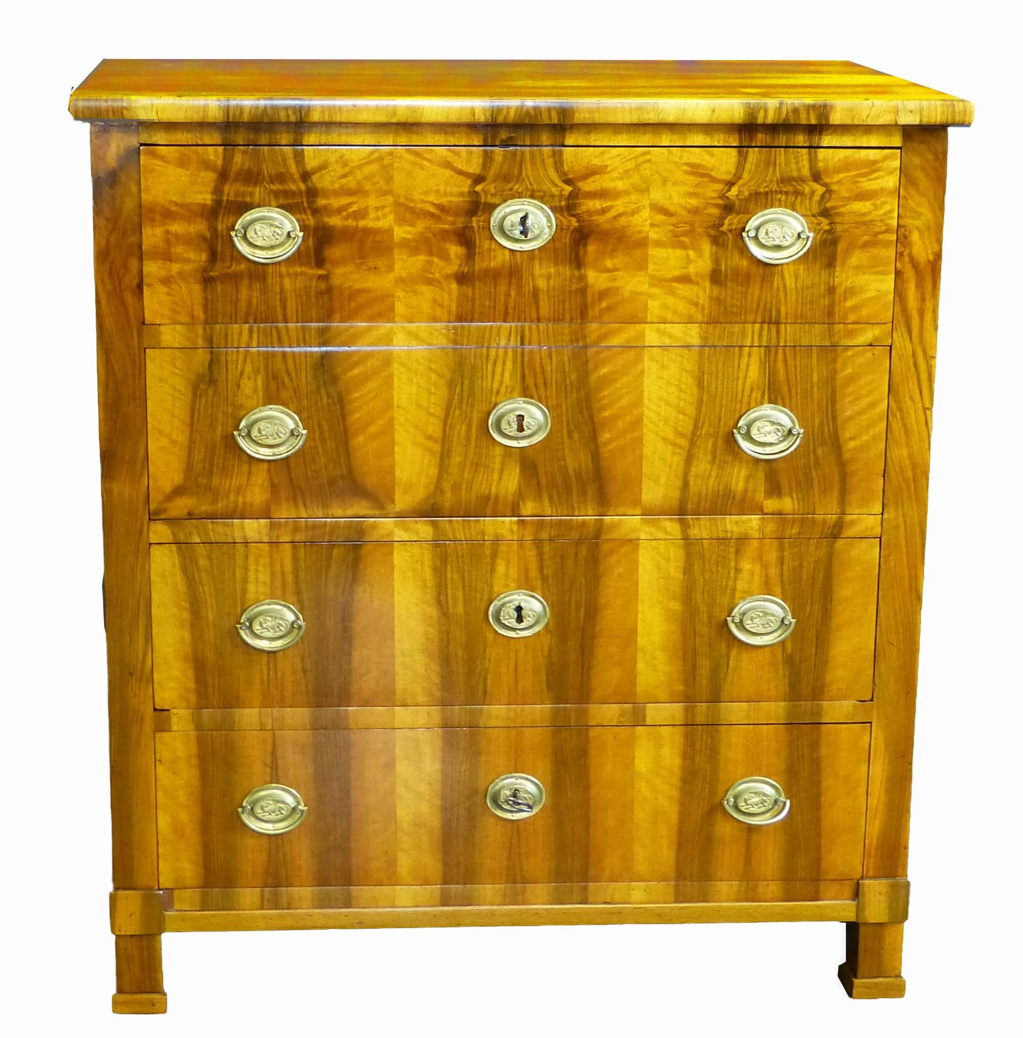 Commode Chest of Drawers Biedermeier 19th Century Olive wood - RETIREMENT SALE